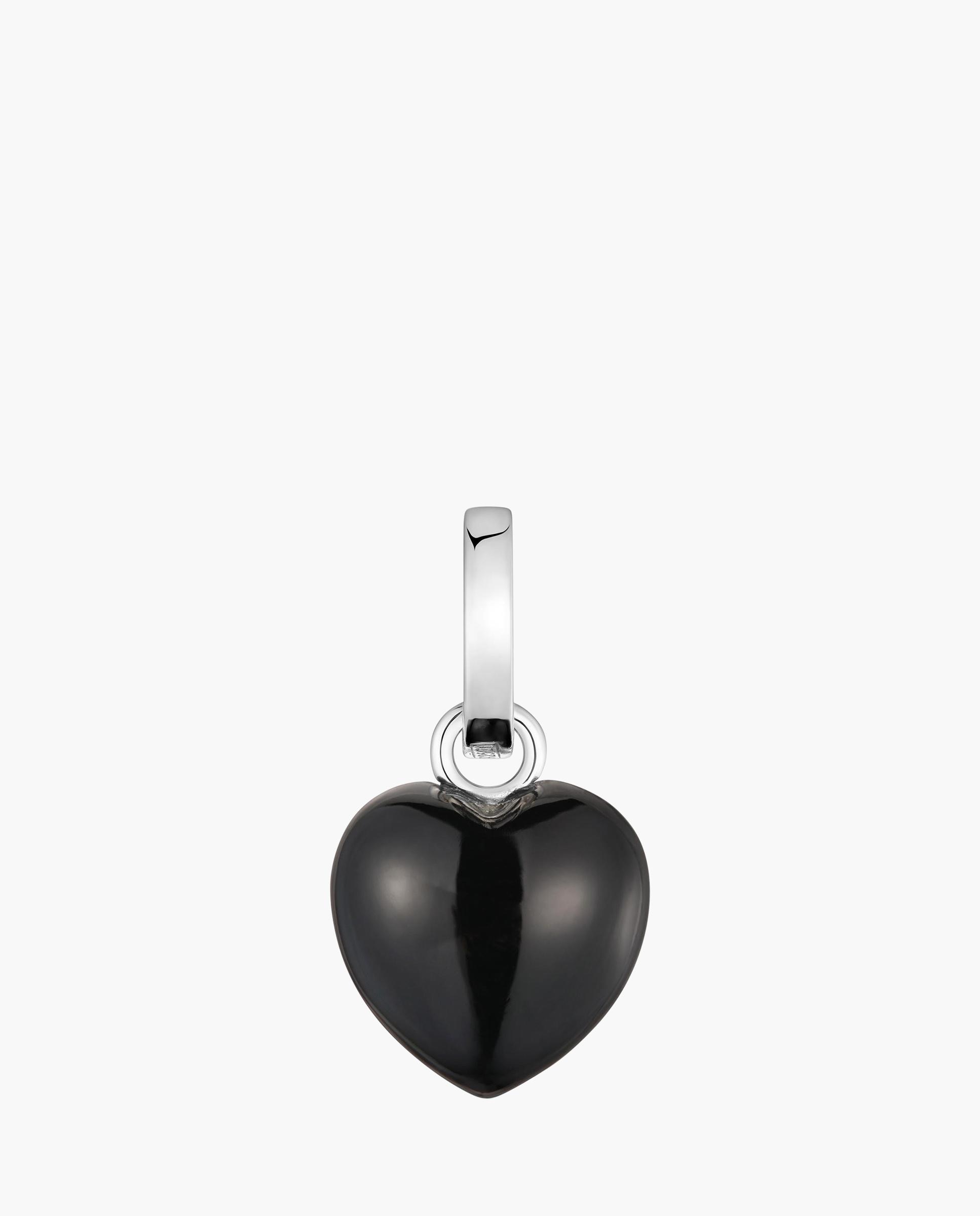 Pendentes Flechazo de Prata e Ónix Preto-1