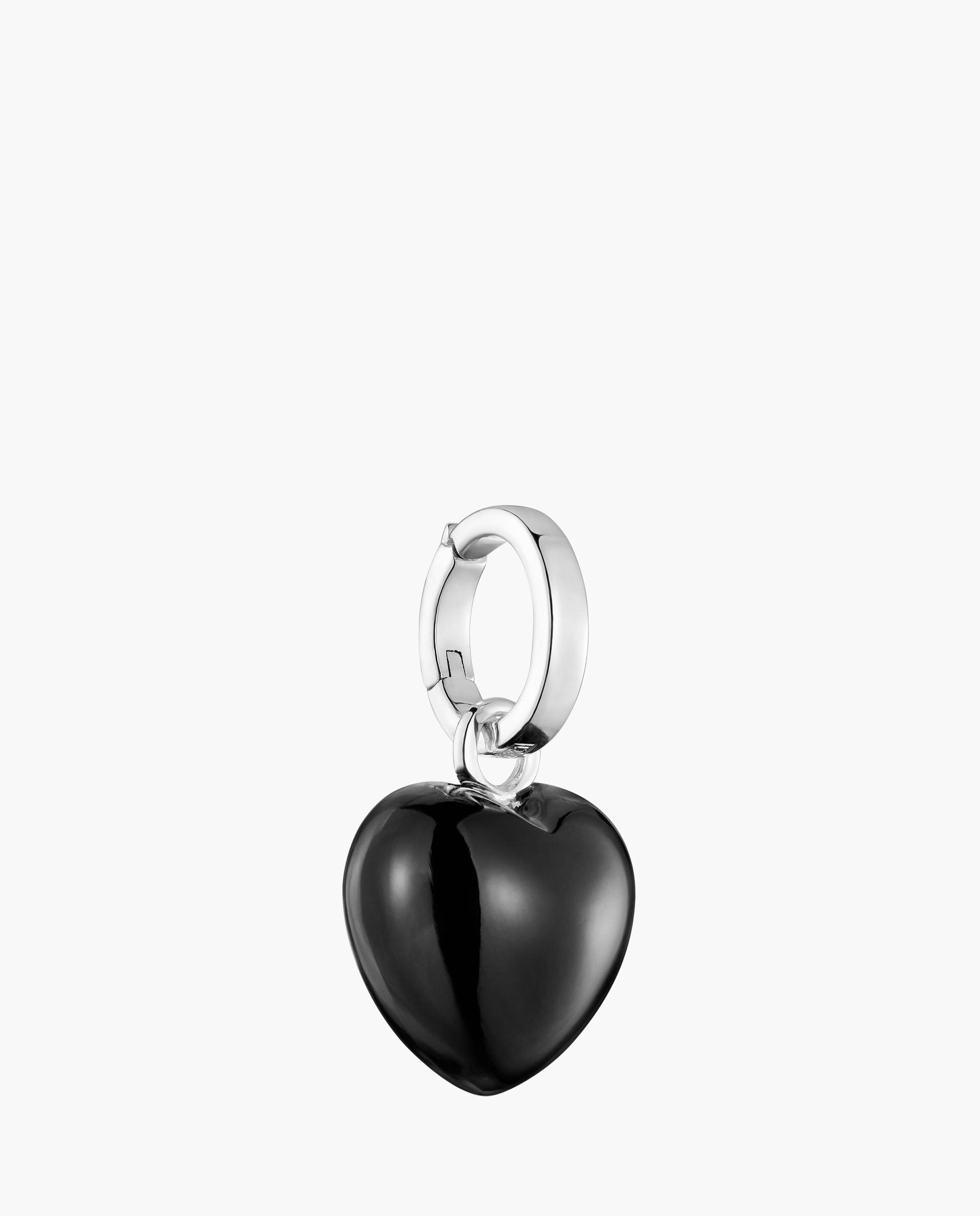 Pendentes Flechazo de Prata e Ónix Preto-2