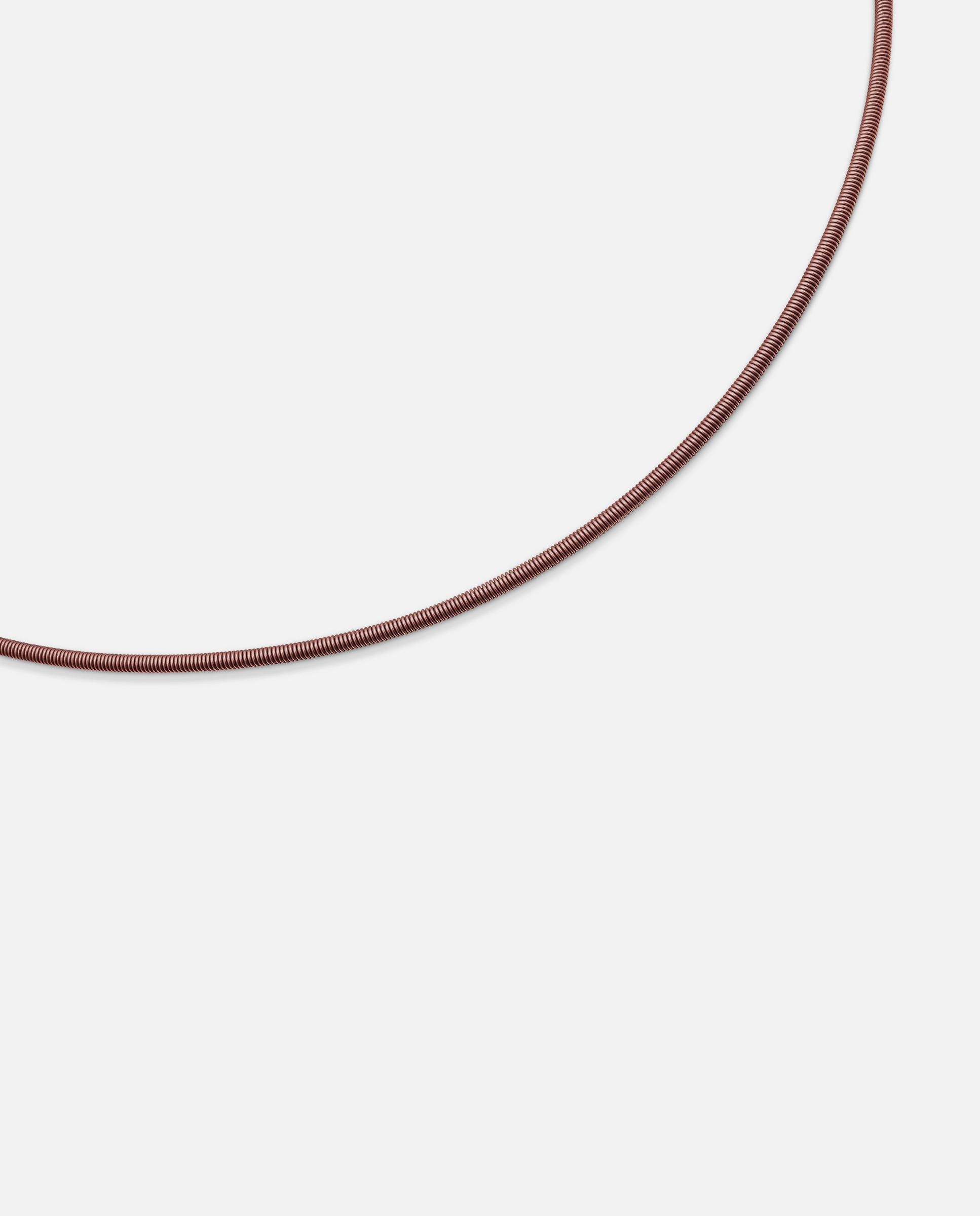 Colar Mesh Tube de Aço em Castanho 2 Mm Multicolor-2