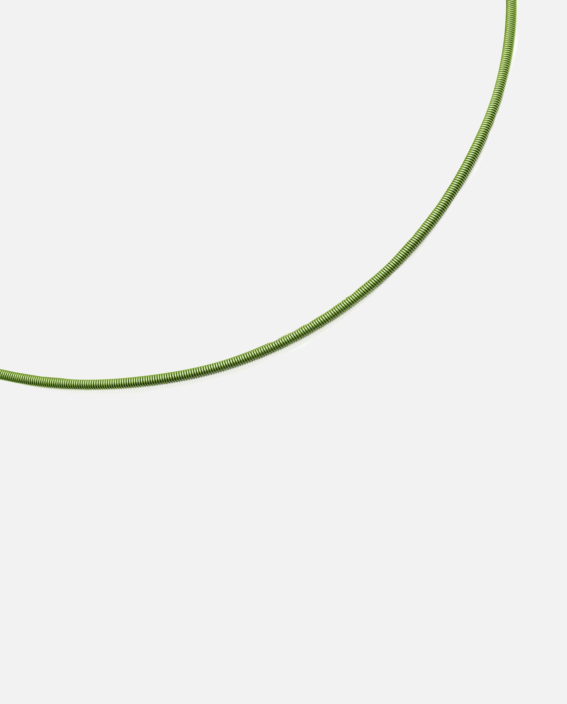 Colar Mesh Tube de Aço Verde 2 Mm Multicolor-2