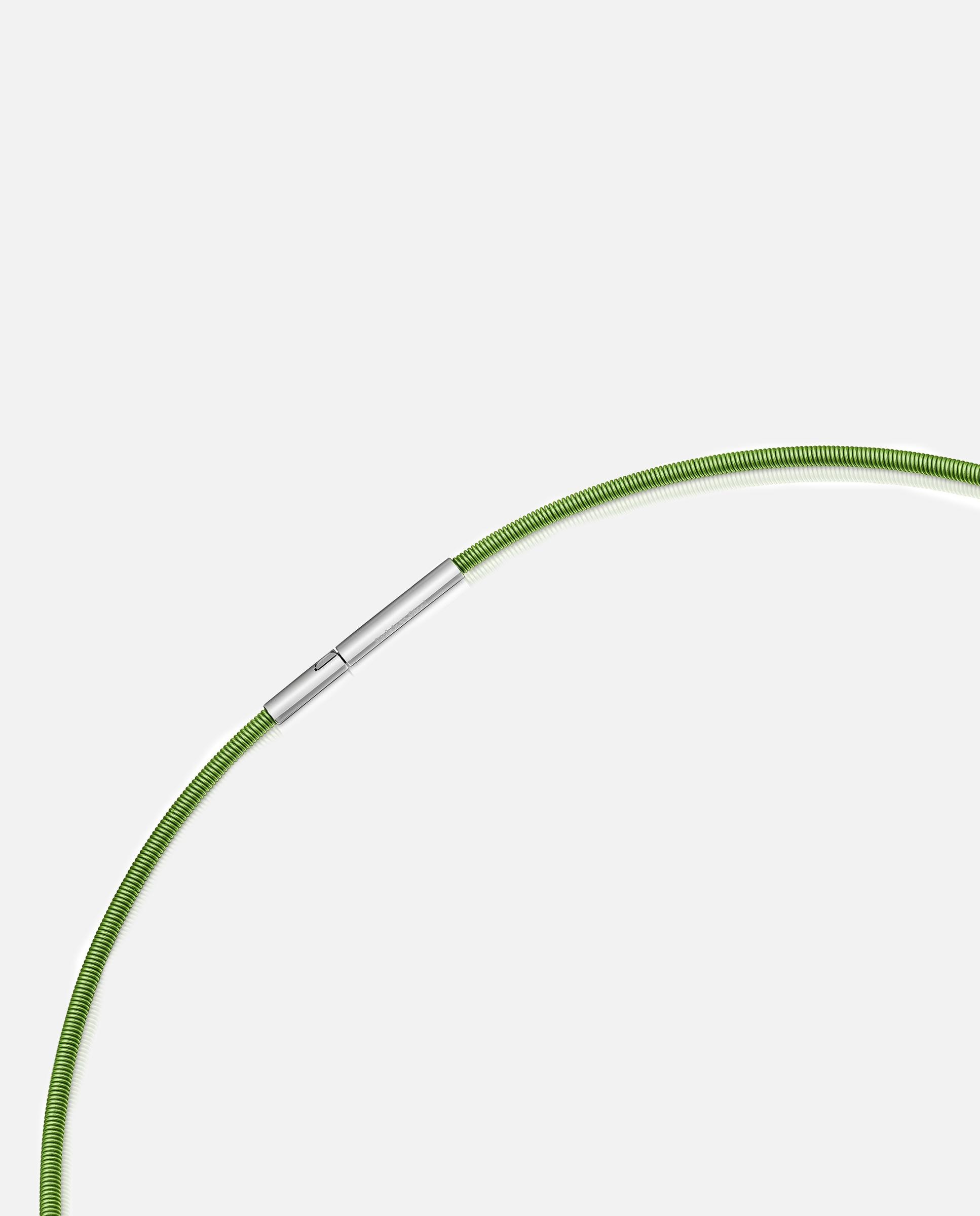 Colar Mesh Tube de Aço Verde 2 Mm Multicolor-3