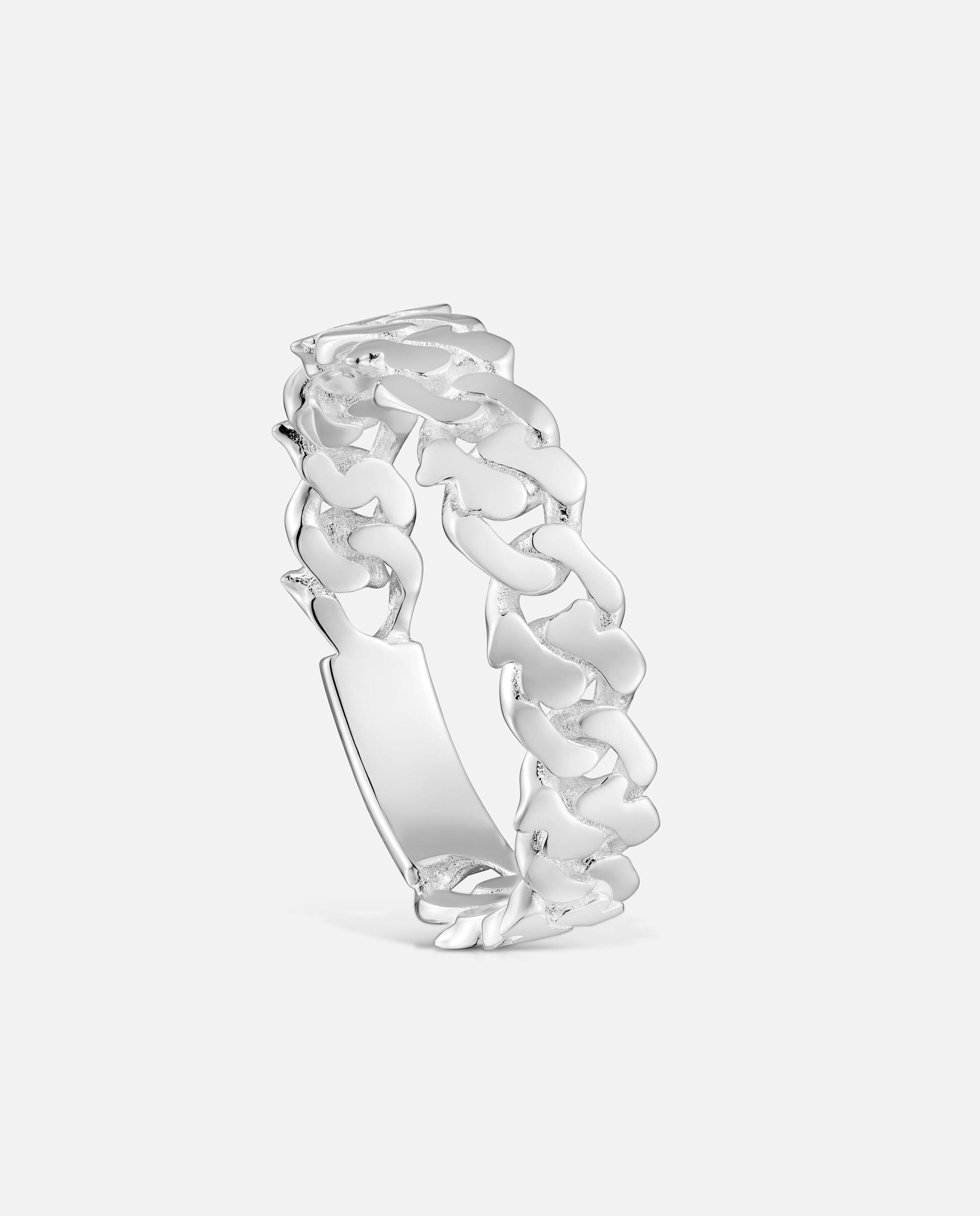 Imagem 0 de Anel de Prata 5 Mm Bear's Chain