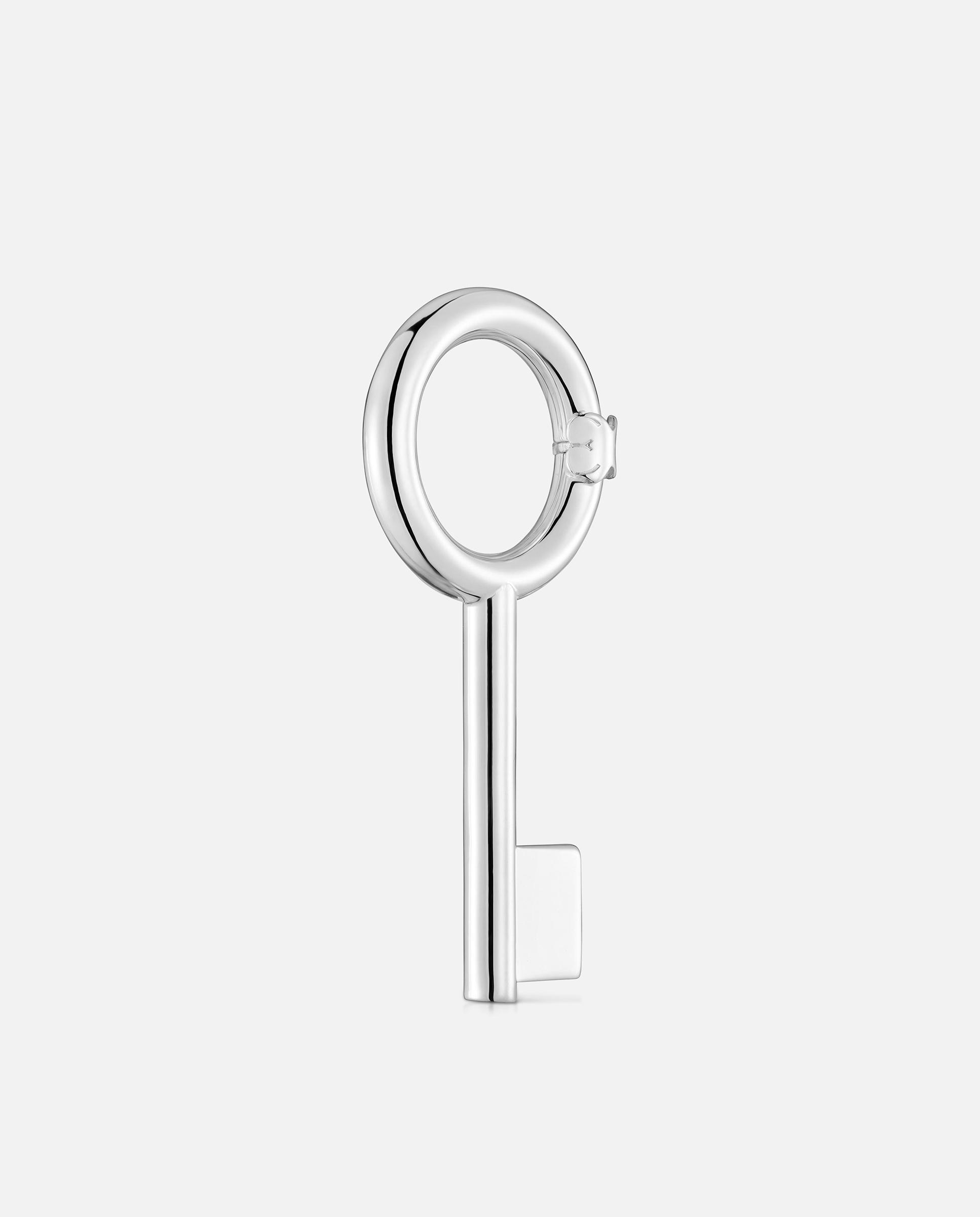 Pendentes em Prata com Chave 36 Mm Unlock Prateado-2