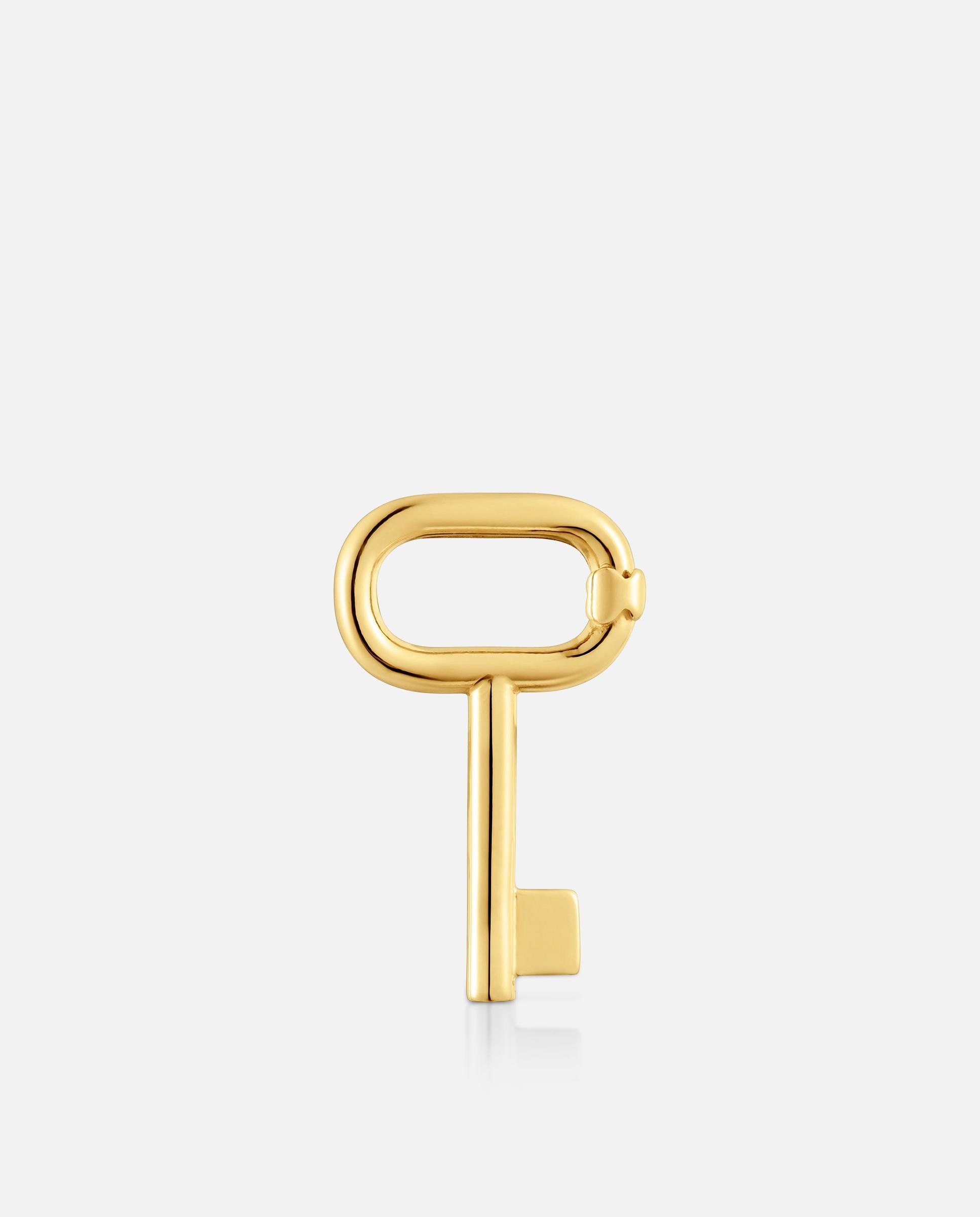 Imagem 0 de Pendente com Banho de Ouro 18 Kt Sobre Prata Motivo Chave 23 Mm Unlock