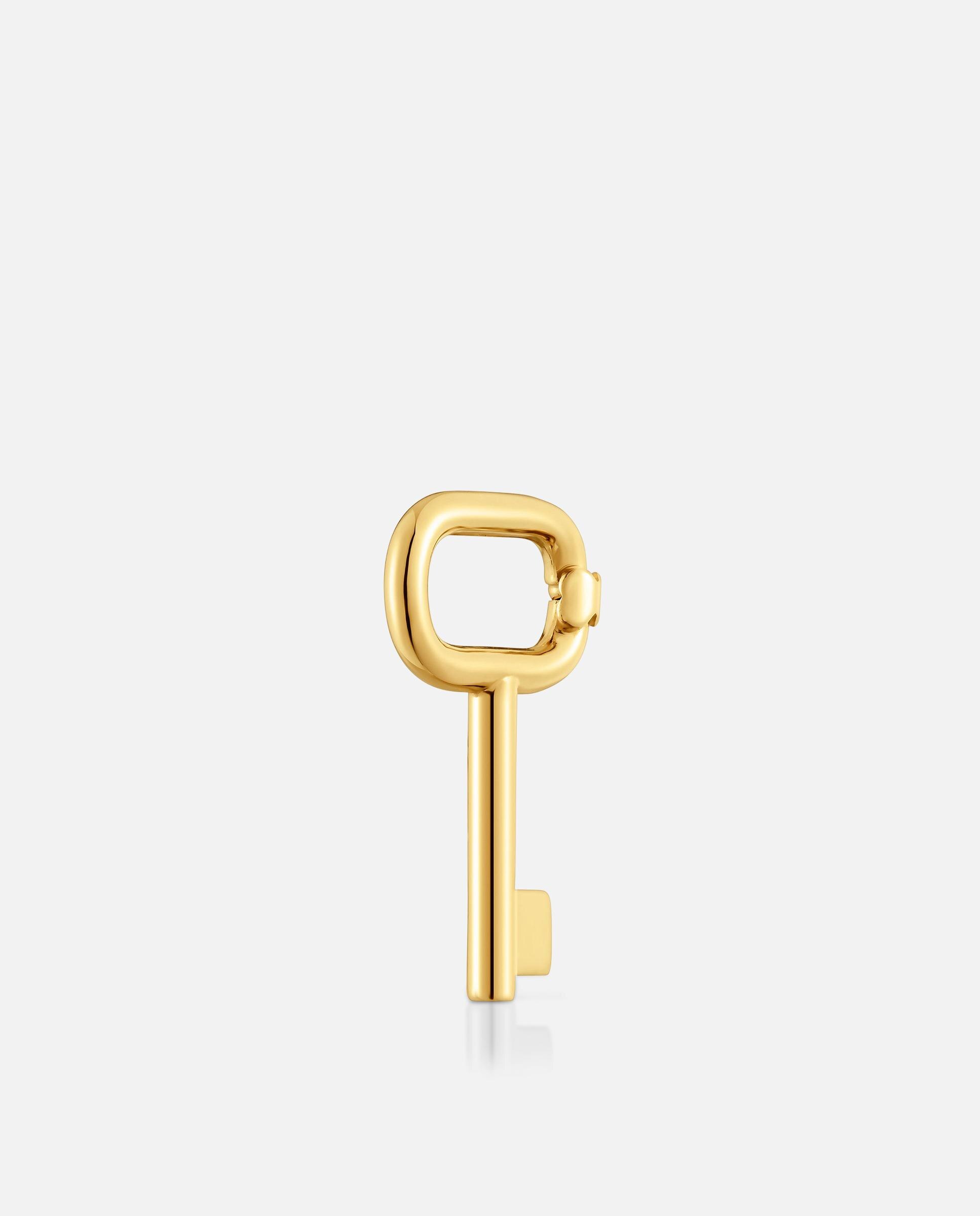 Pingente com Banho de Ouro 18 Kt Sobre Prata Motivo Chave 23 Mm Unlock Dourado-2