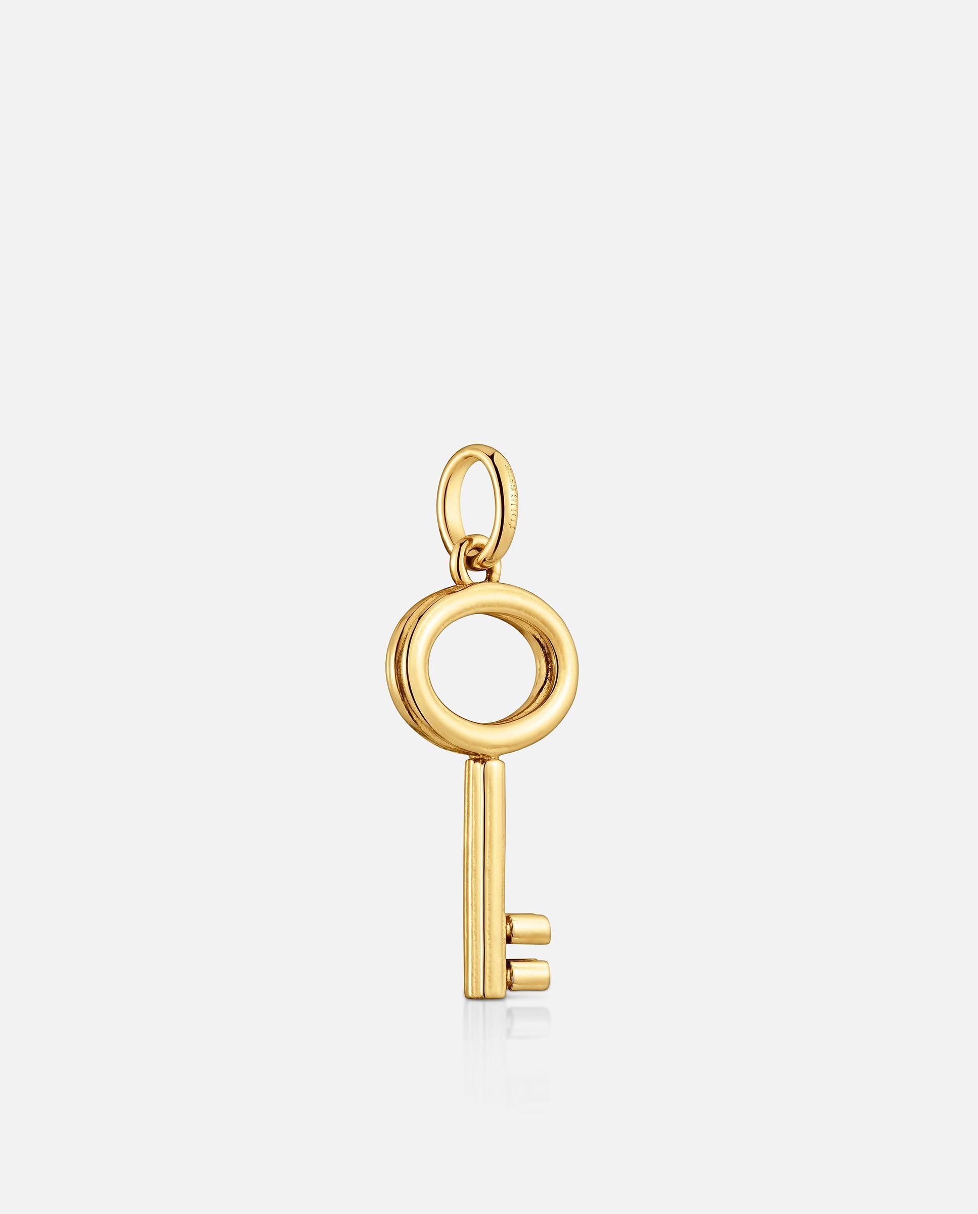Imagem 0 de Pendente com Banho de Ouro 18 Kt Sobre Prata Motivo Chave 27 Mm Unlock
