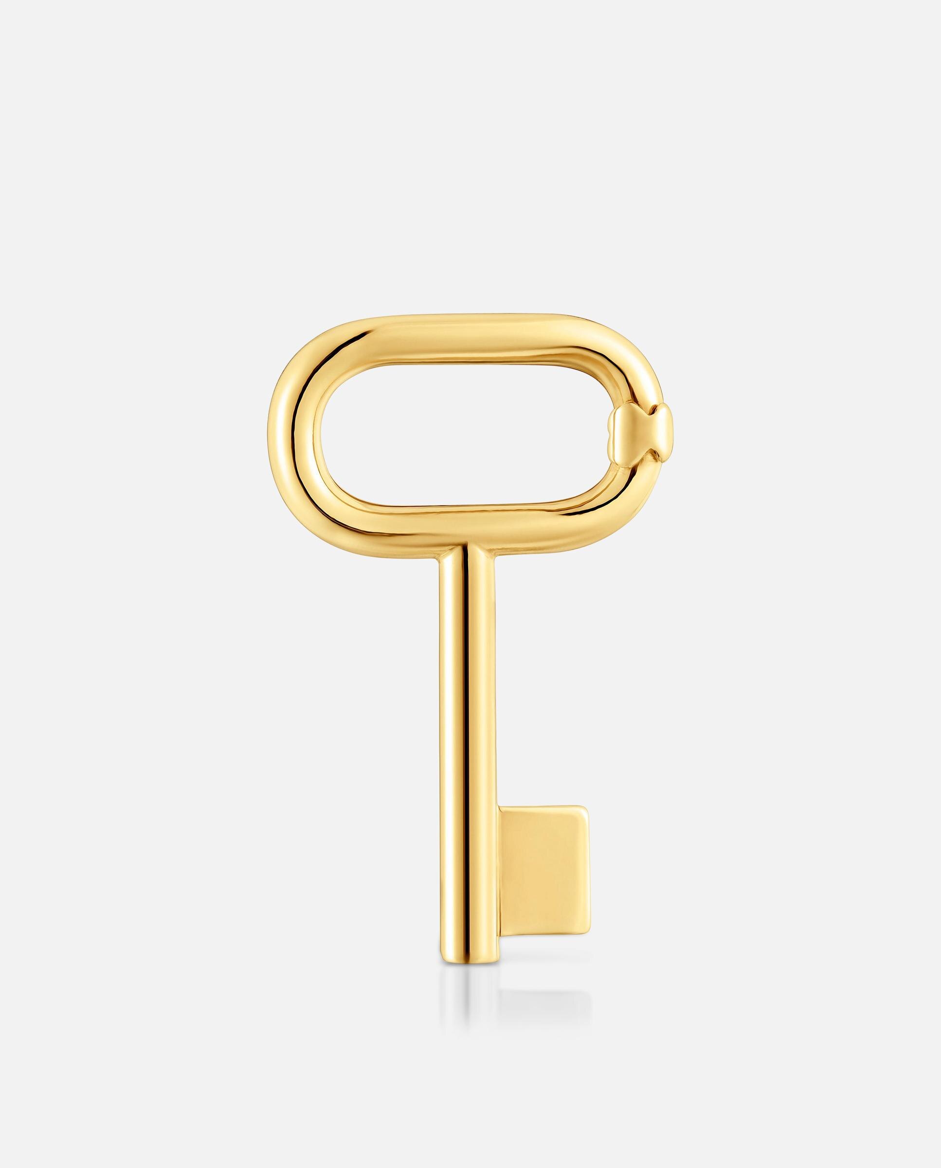Imagem 0 de Pendente com Banho de Ouro 18 Kt Sobre Prata Motivo Chave 32 Mm Unlock