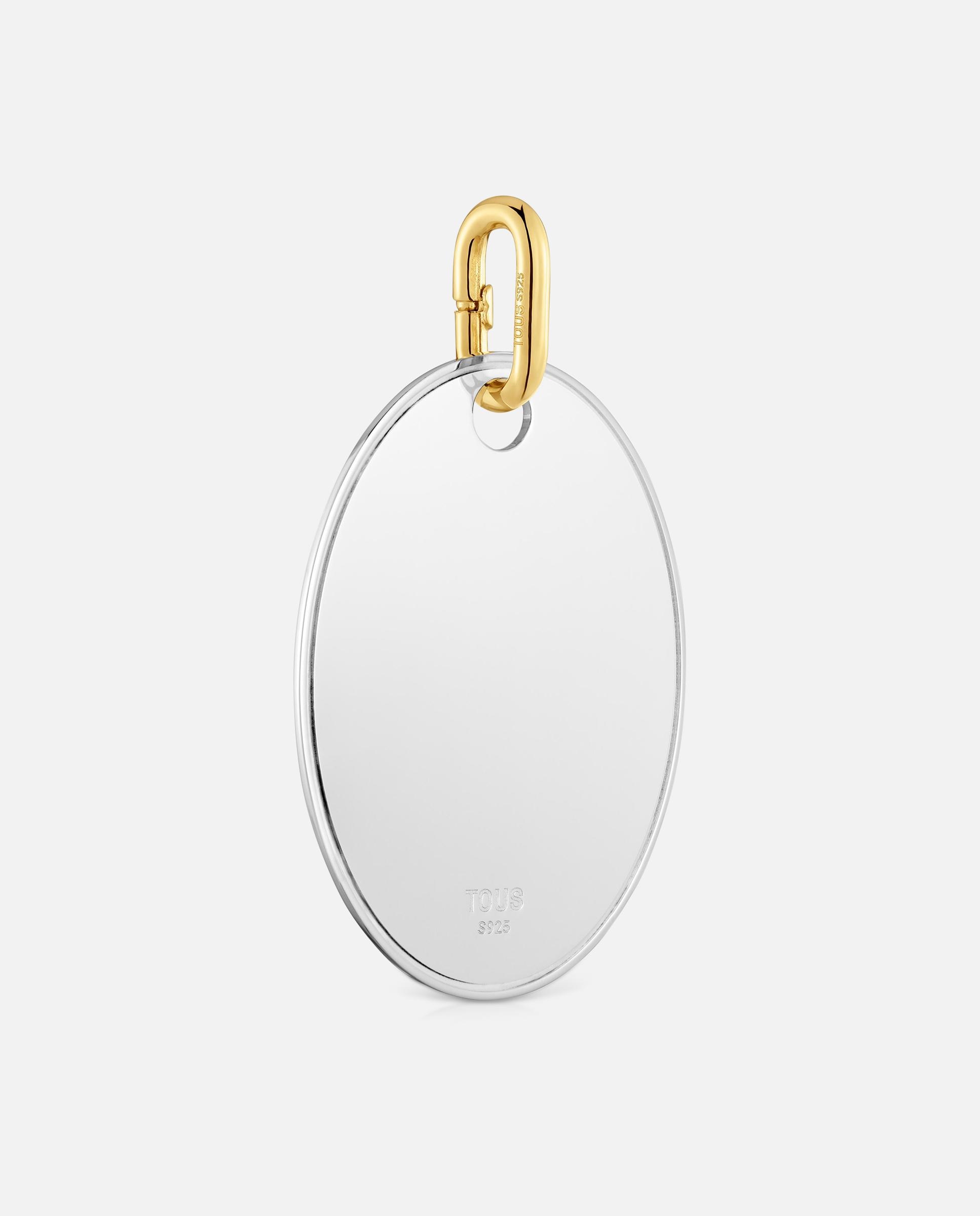 Pendente Medalha Bicolor 42 Mm Unlock Bicolor-3