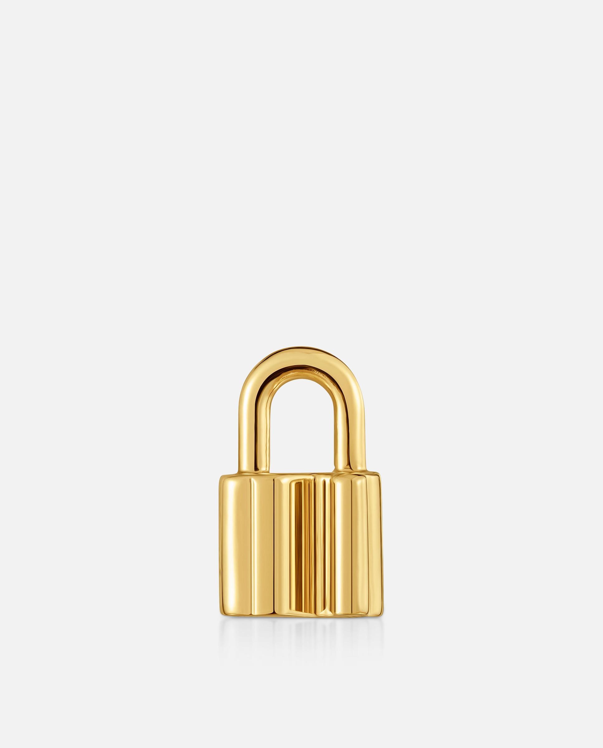 Pendente Bicolor Motivo Urso Cadeado 20 Mm Unlock Bicolor-5