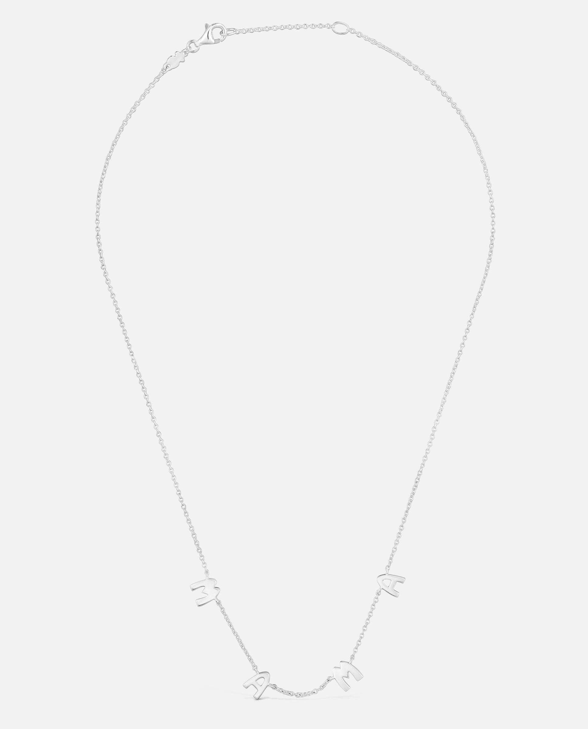 Colar Curto de Prata e Motivos Mama Prateado-1