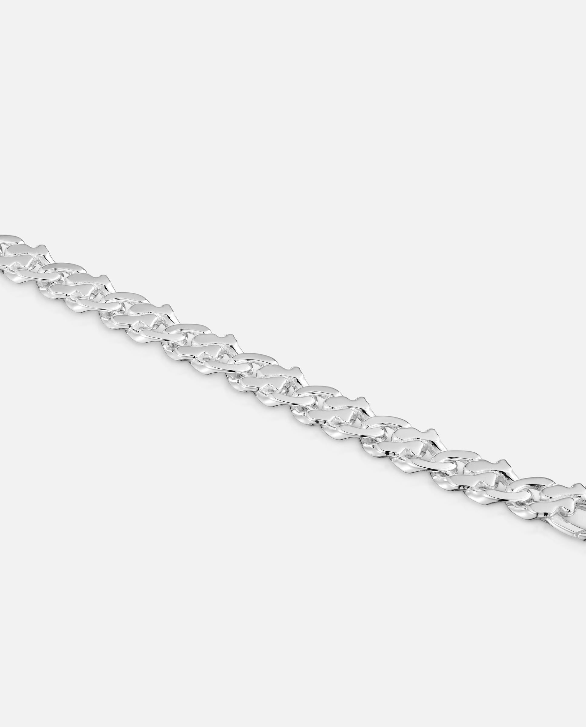 Pulseira Corrente de Prata 9 Mm Bear's Chain Prateado-3