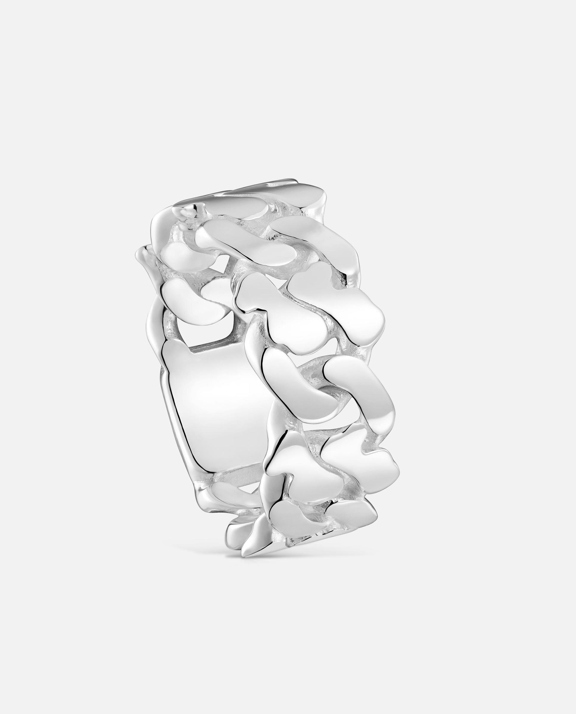 Imagem 0 de Anel de Prata 9 Mm Bear's Chain