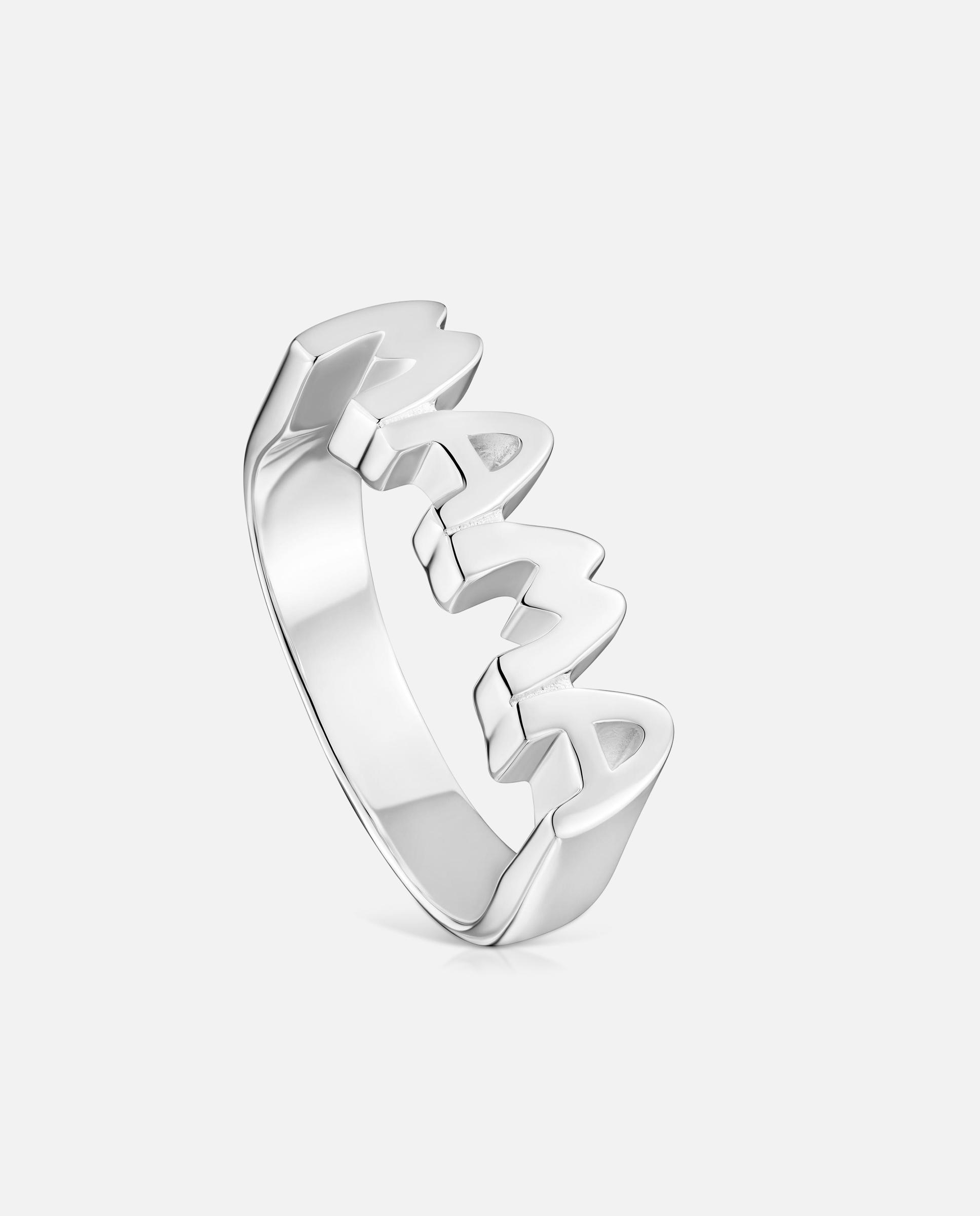 Anel de Prata Mama Prateado-1