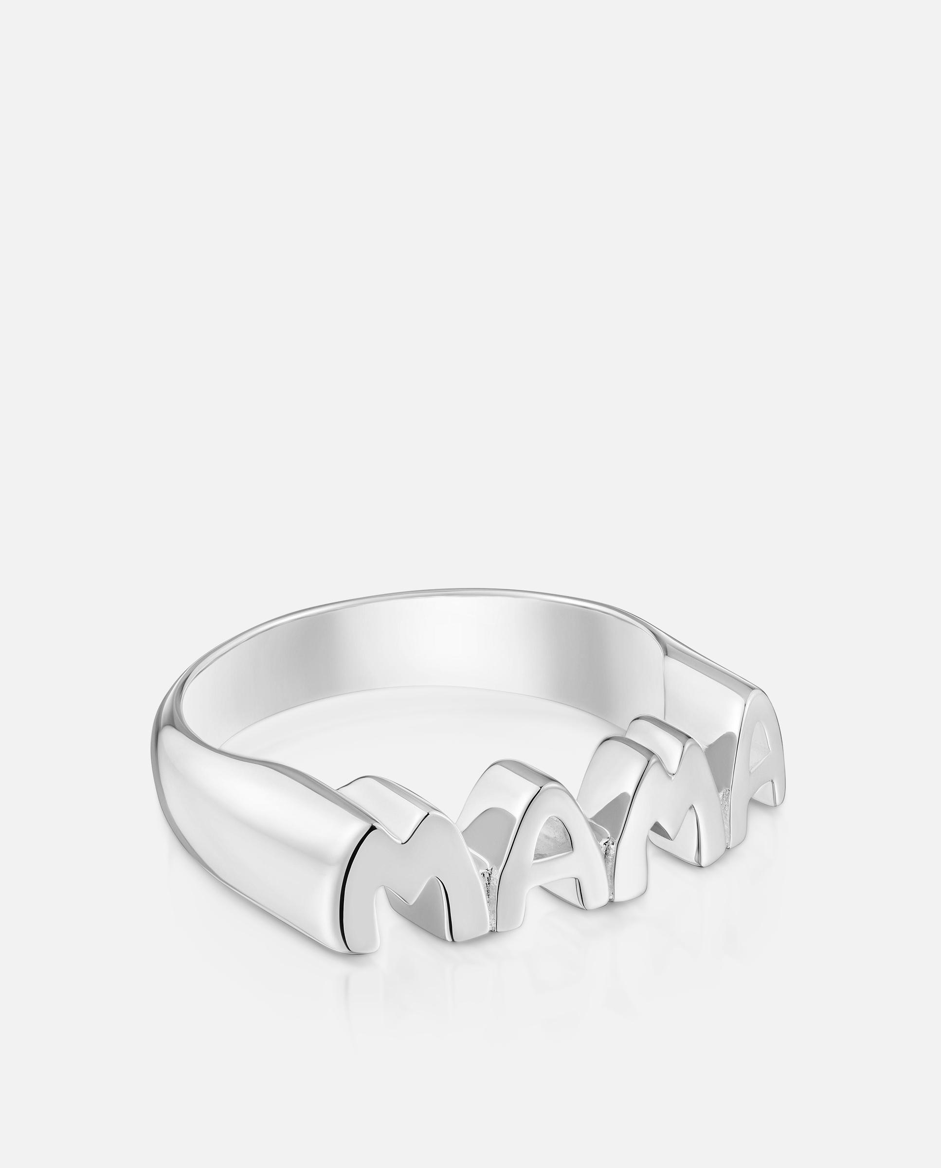 Anel de Prata Mama Prateado-2