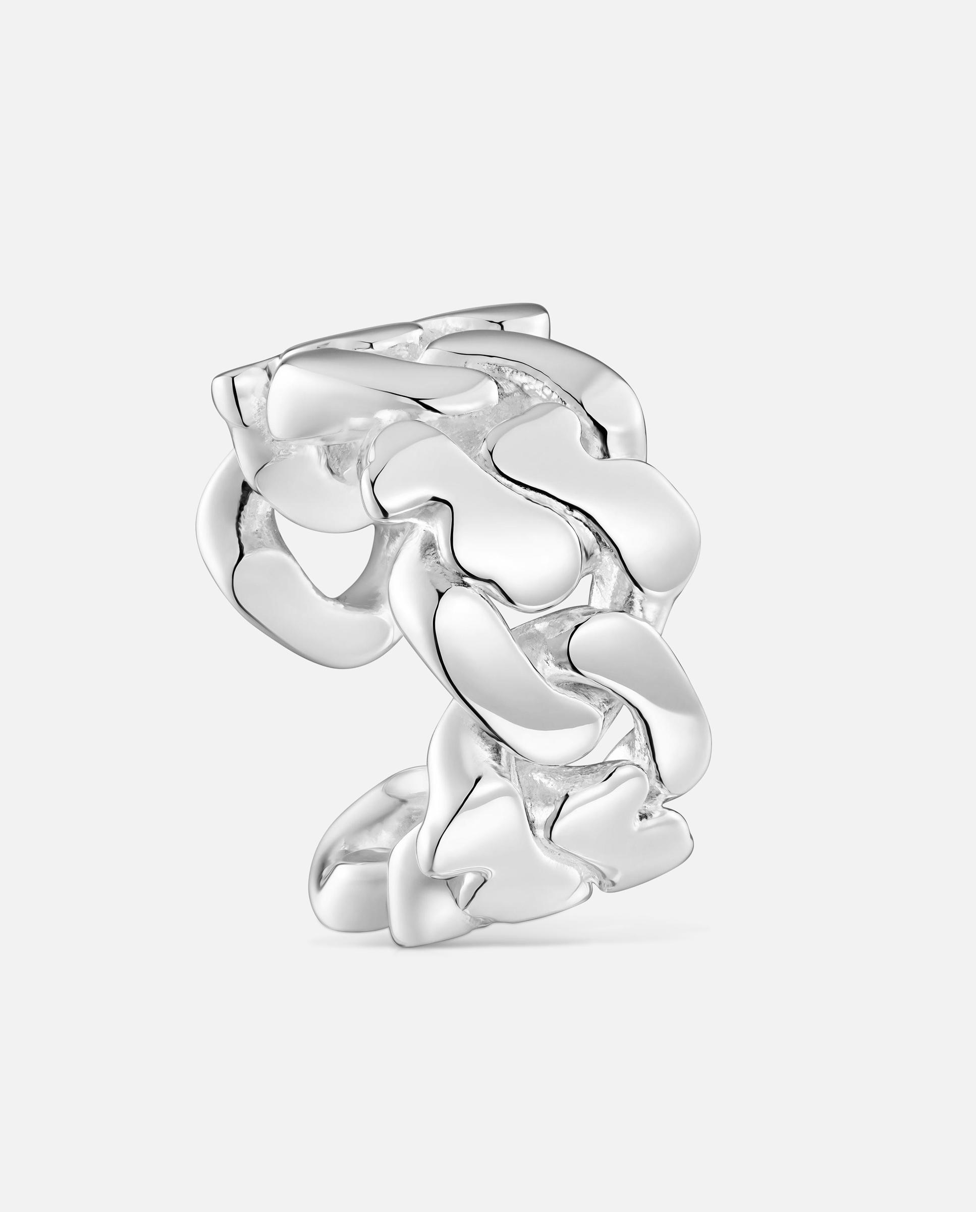 Imagem 0 de Anel de Prata 14 Mm Bear's Chain