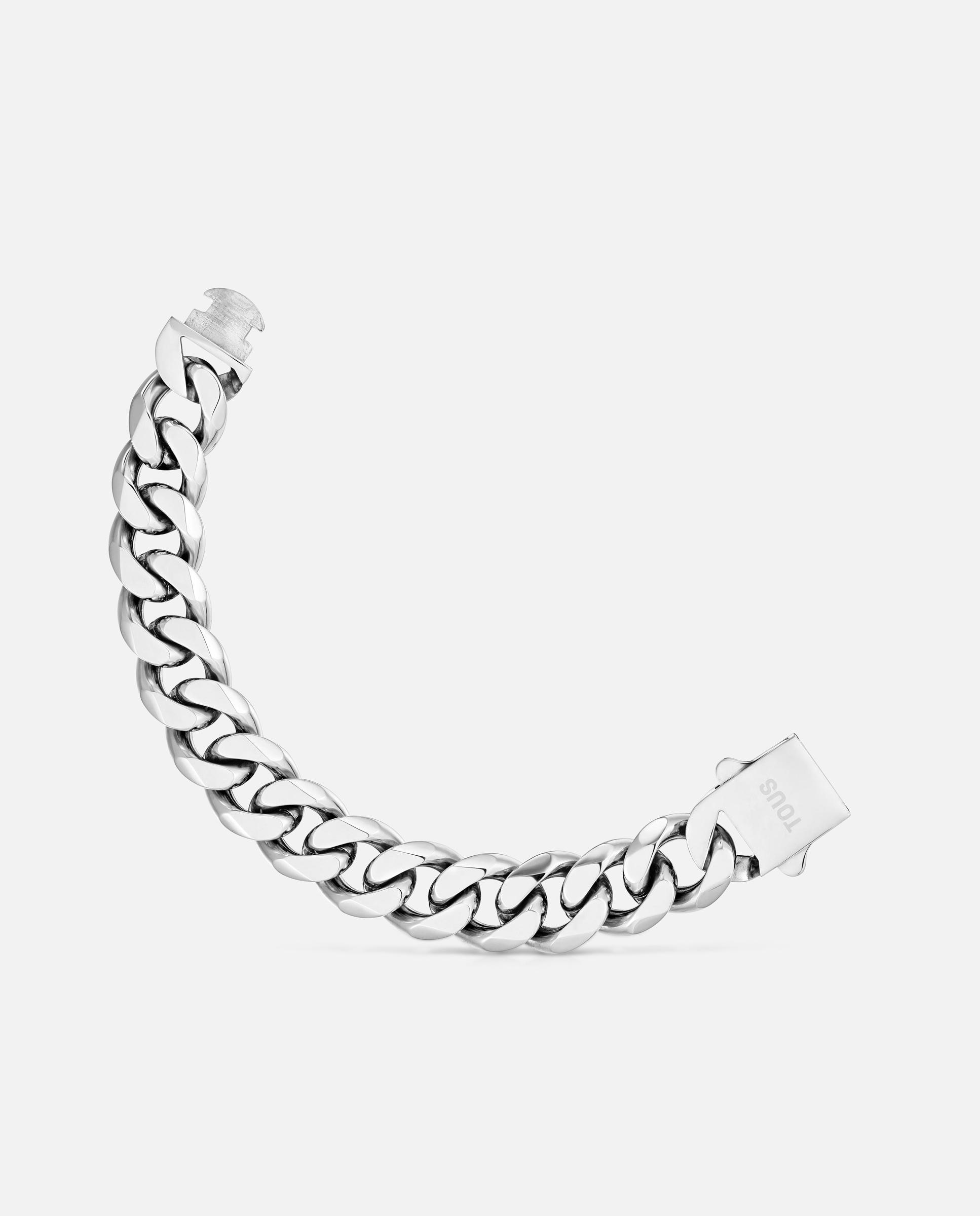 Imagem 0 de Pulseira com Corrente Barbada de Aço Basics