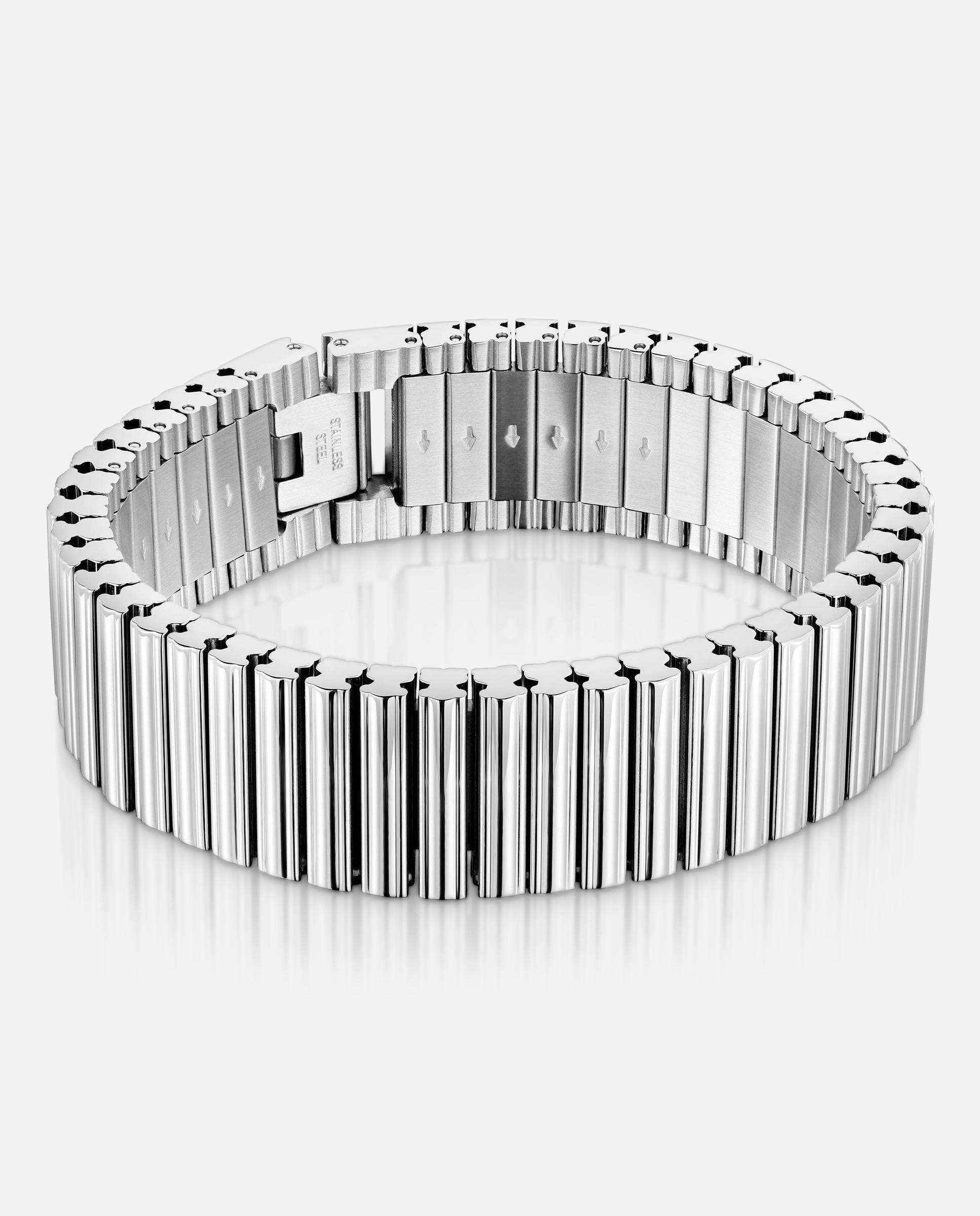 Imagem 0 de Pulseira de Elos em Aço 18 Mm 1950