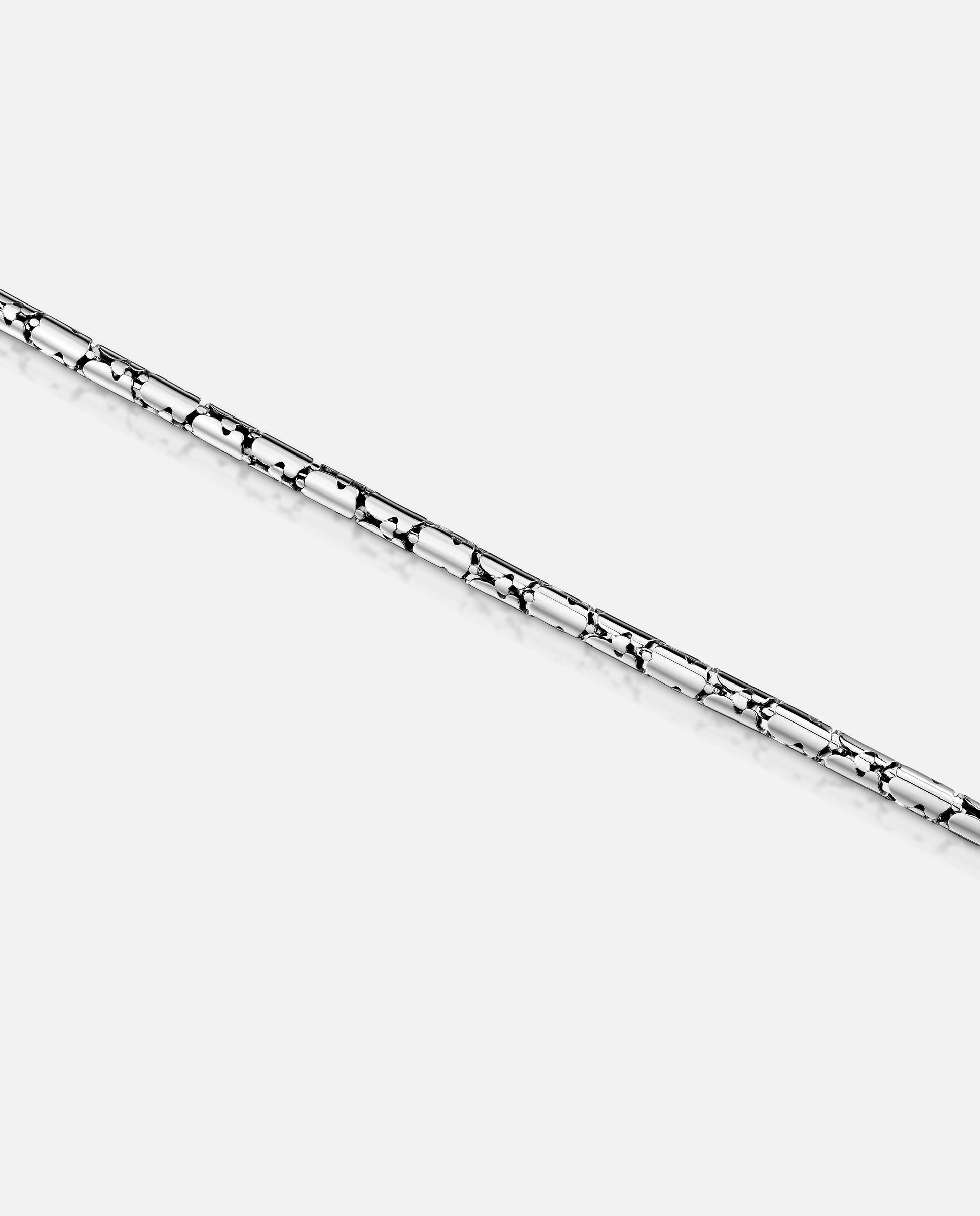 Pulseira Corrente de Aço Articulado Carrusel Prateado-3