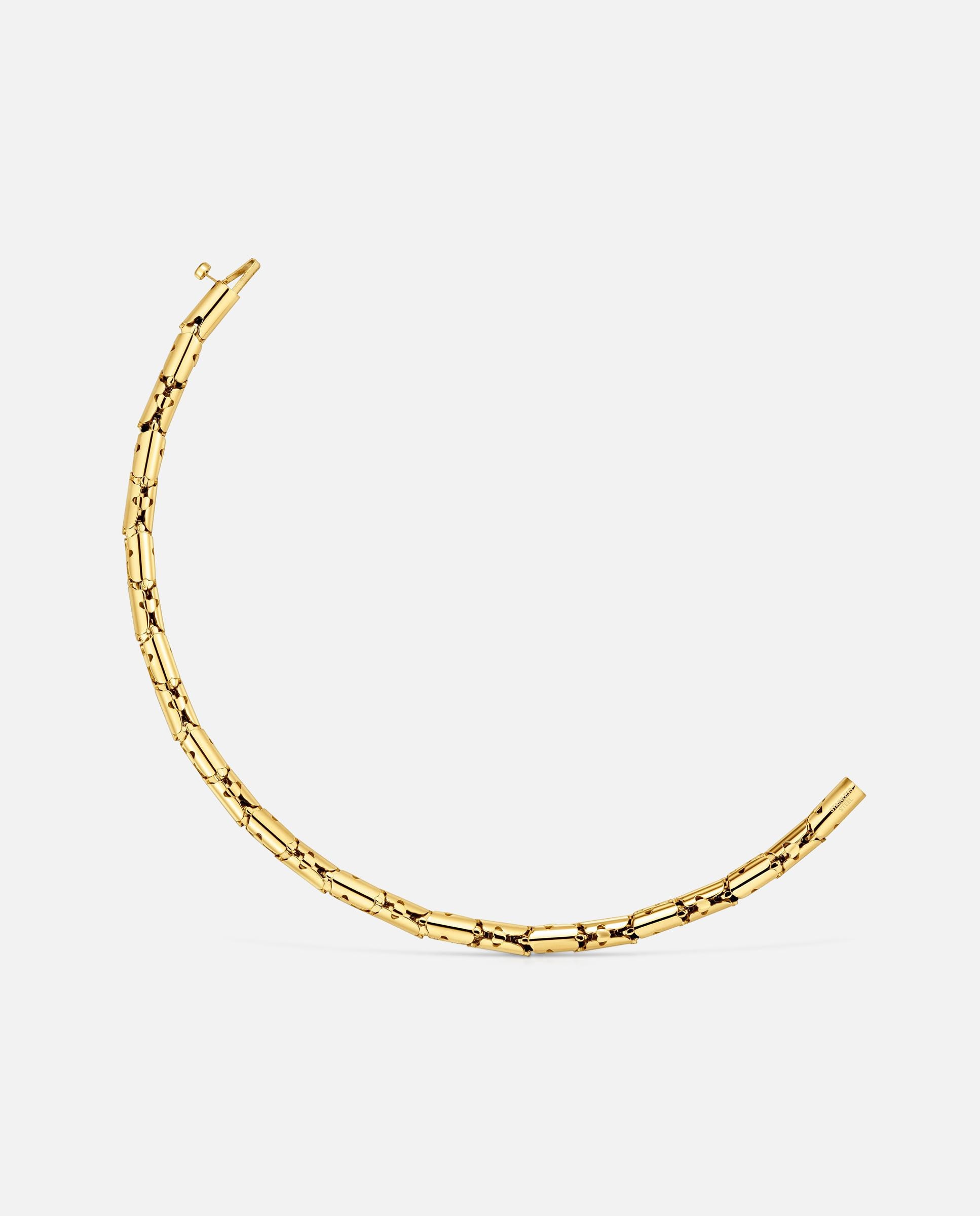 Imagem 0 de Pulseira de Corrente de Aço Articulado Dourado Carrusel