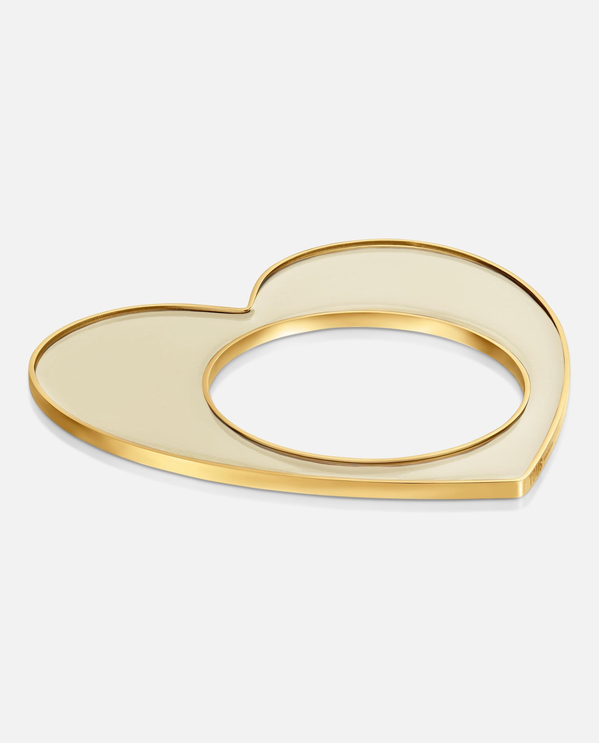 Imagem 0 de Pulseira Rígida Coração de Aço e Resina Galaxy