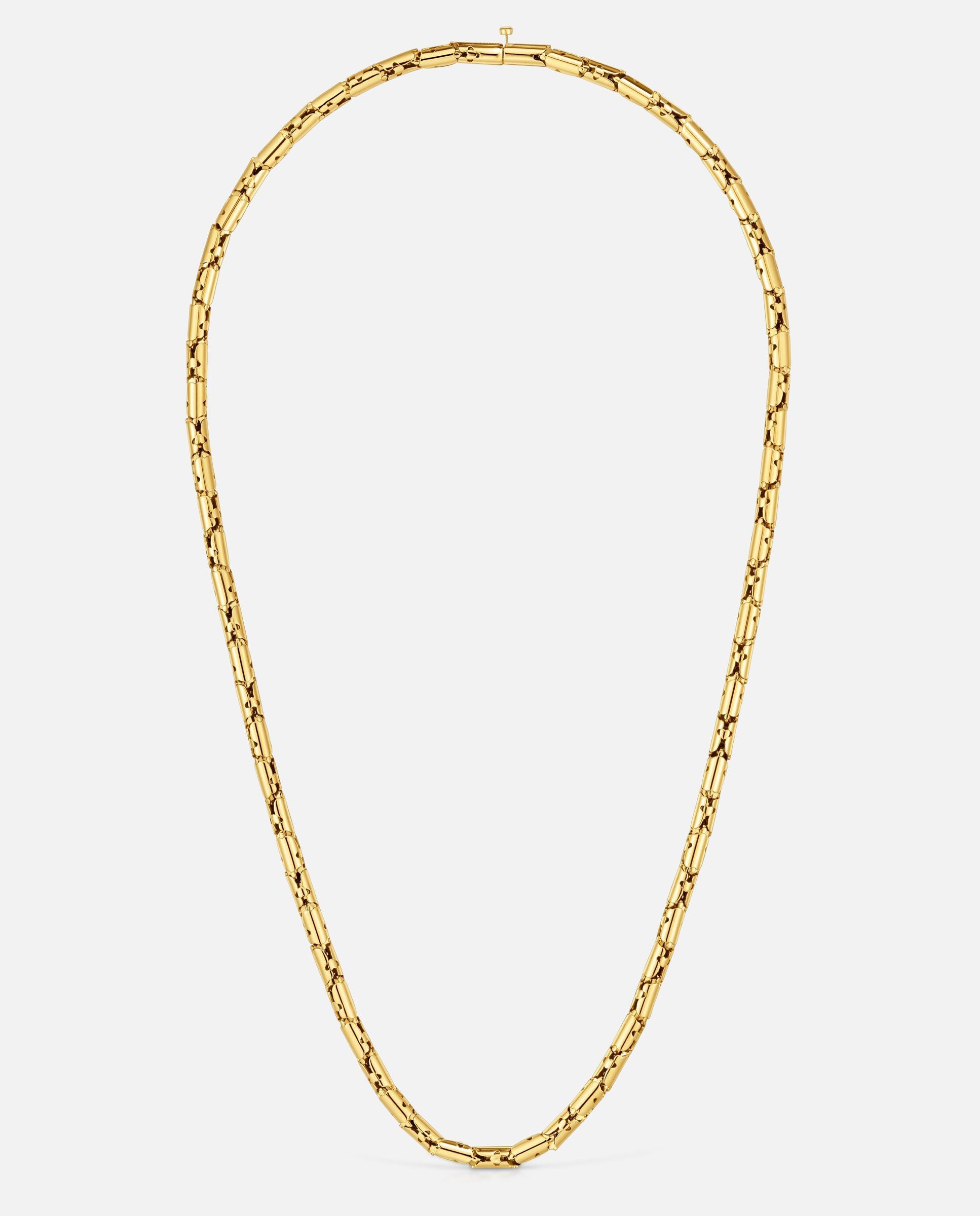 Imagem 0 de Colar Curto de Aço Articulado Dourado Carrusel