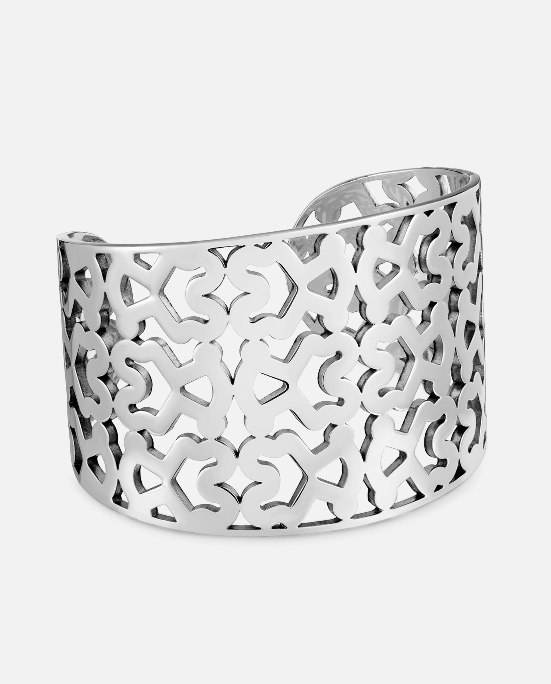 Bracelete de Aço 45 Mm Kaos Prateado-1