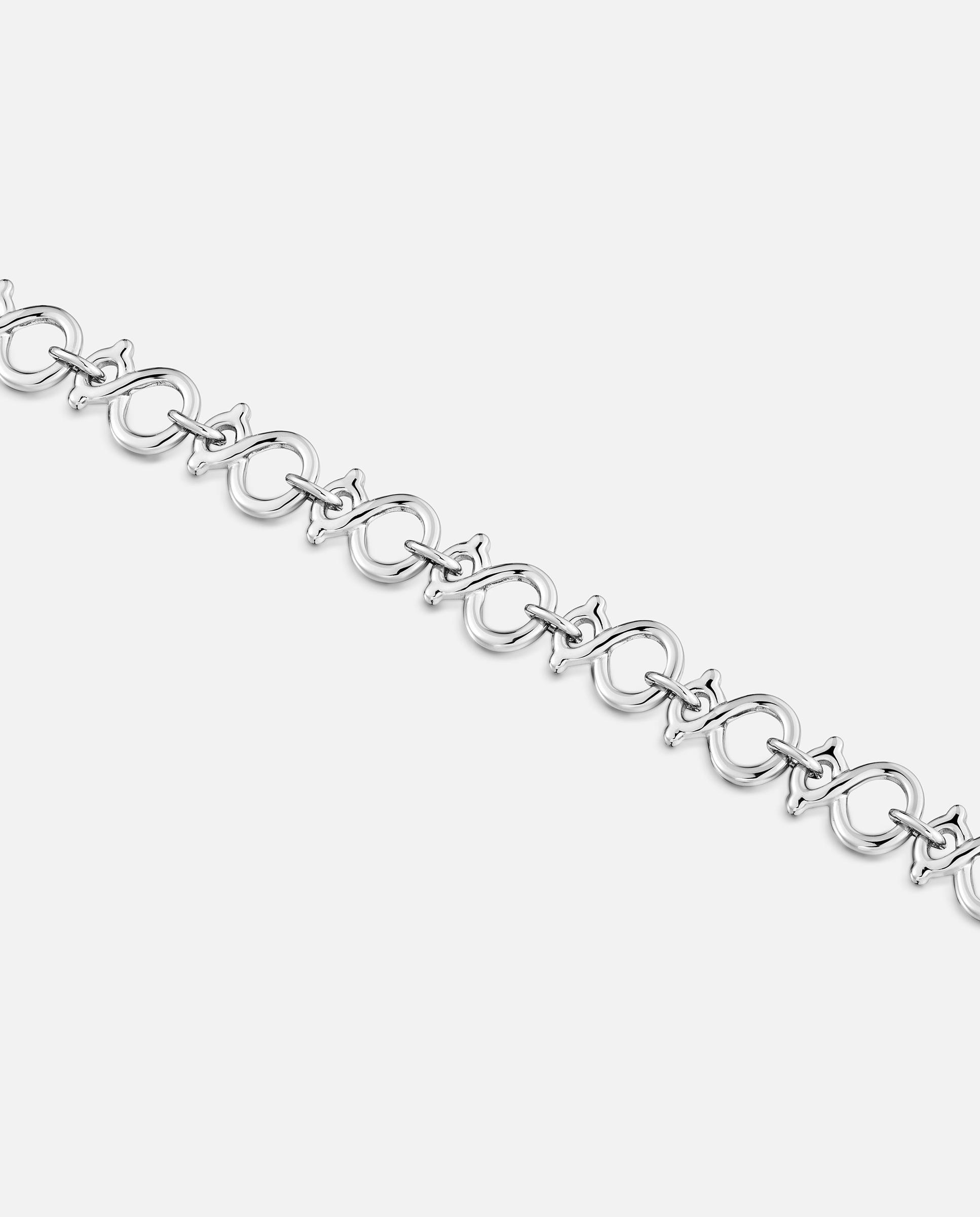 Pulseira de Corrente de Aço Tous Infinity Prateado-3