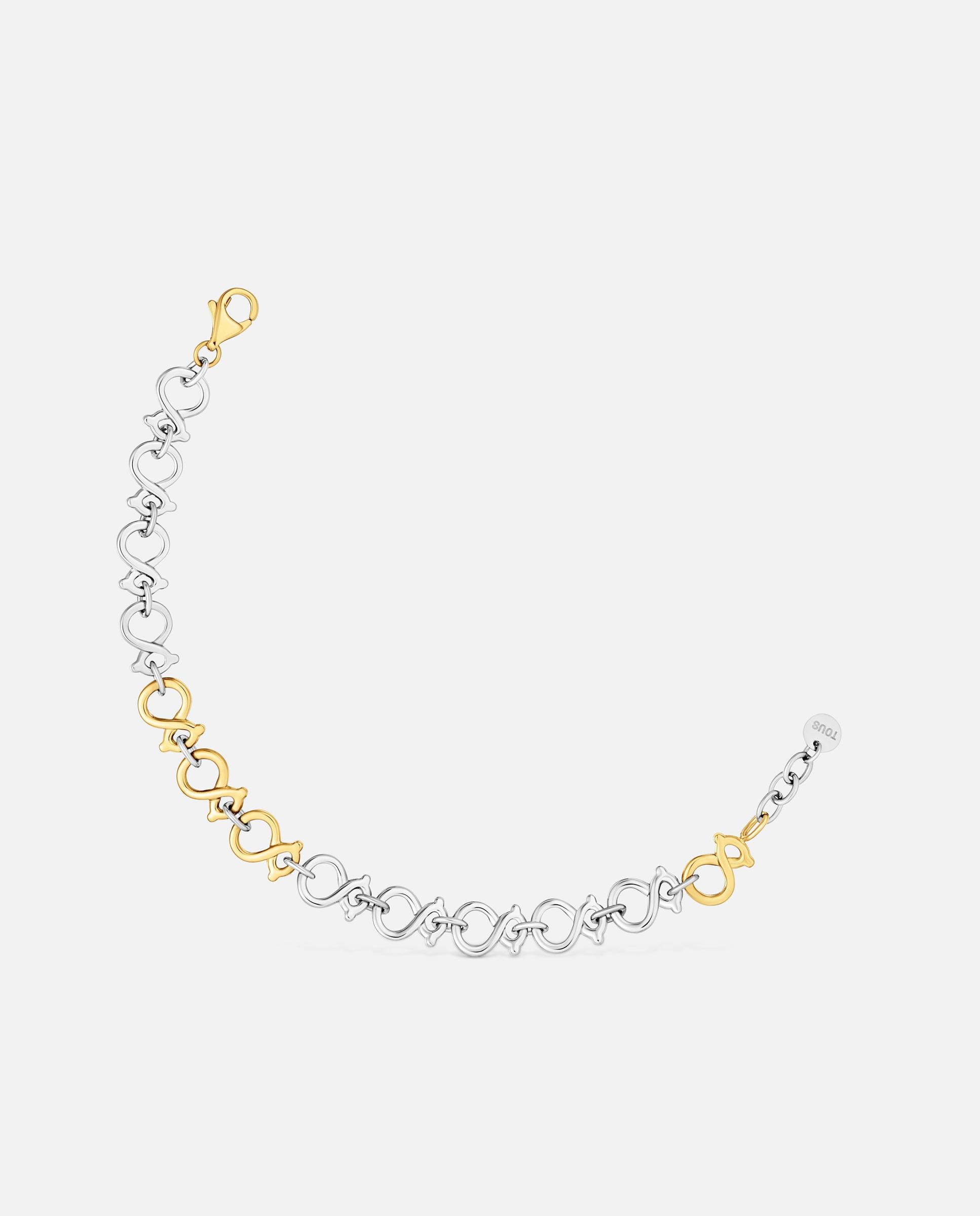 Imagem 0 de Pulseira de Corrente de Aço Tous Infinity