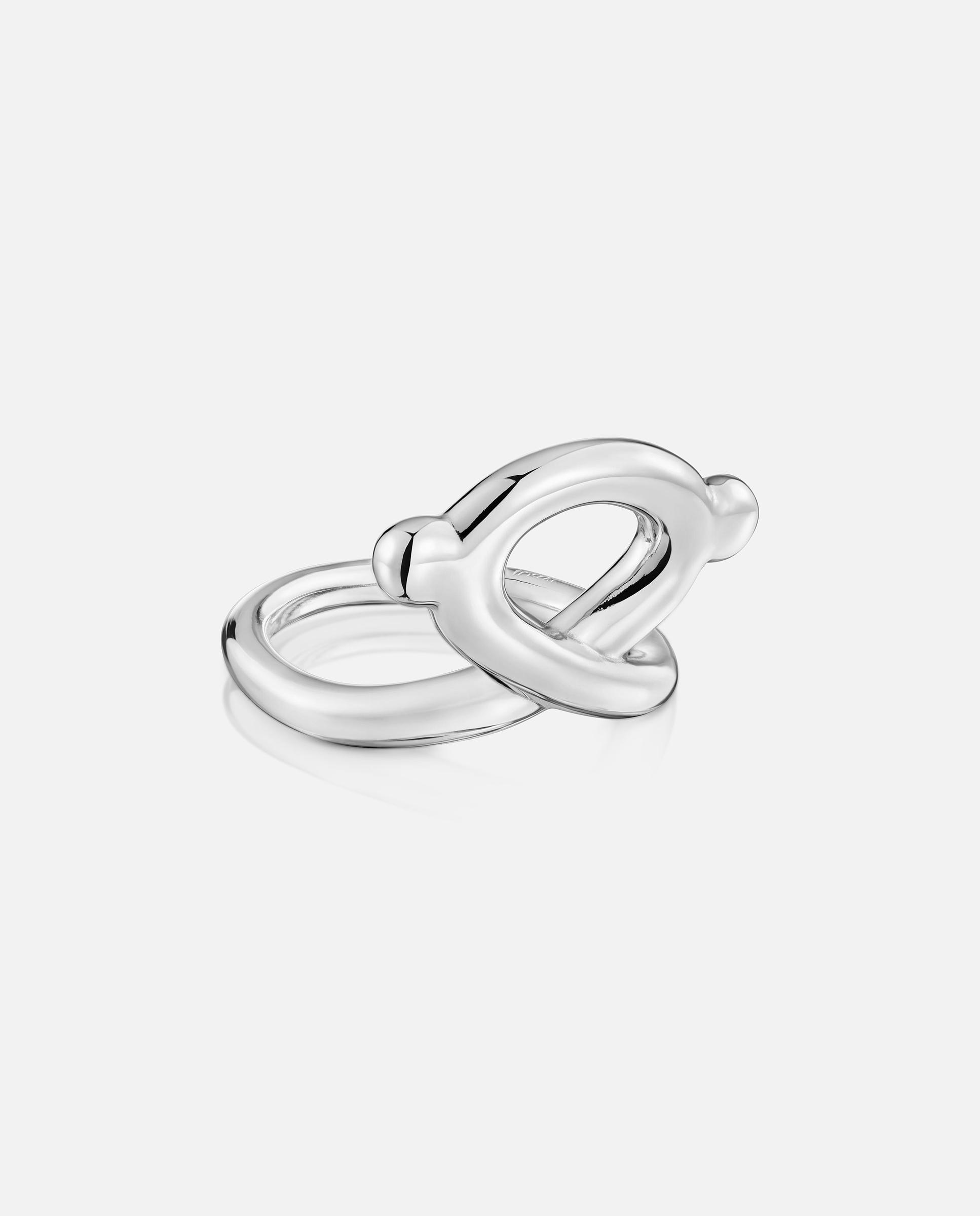 Anel de Prata 20 Mm Tous Infinity Prateado-2