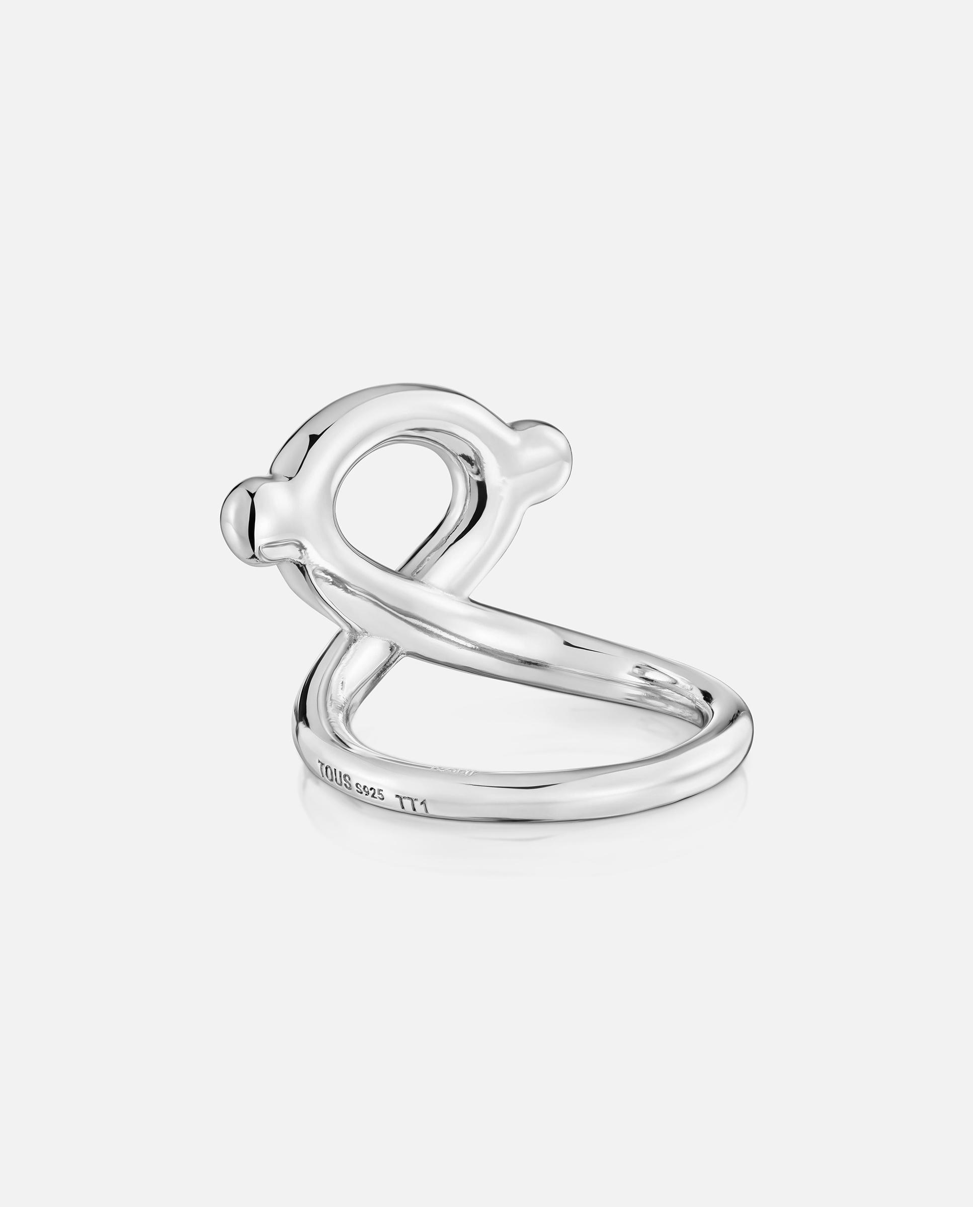 Anel de Prata 20 Mm Tous Infinity Prateado-3