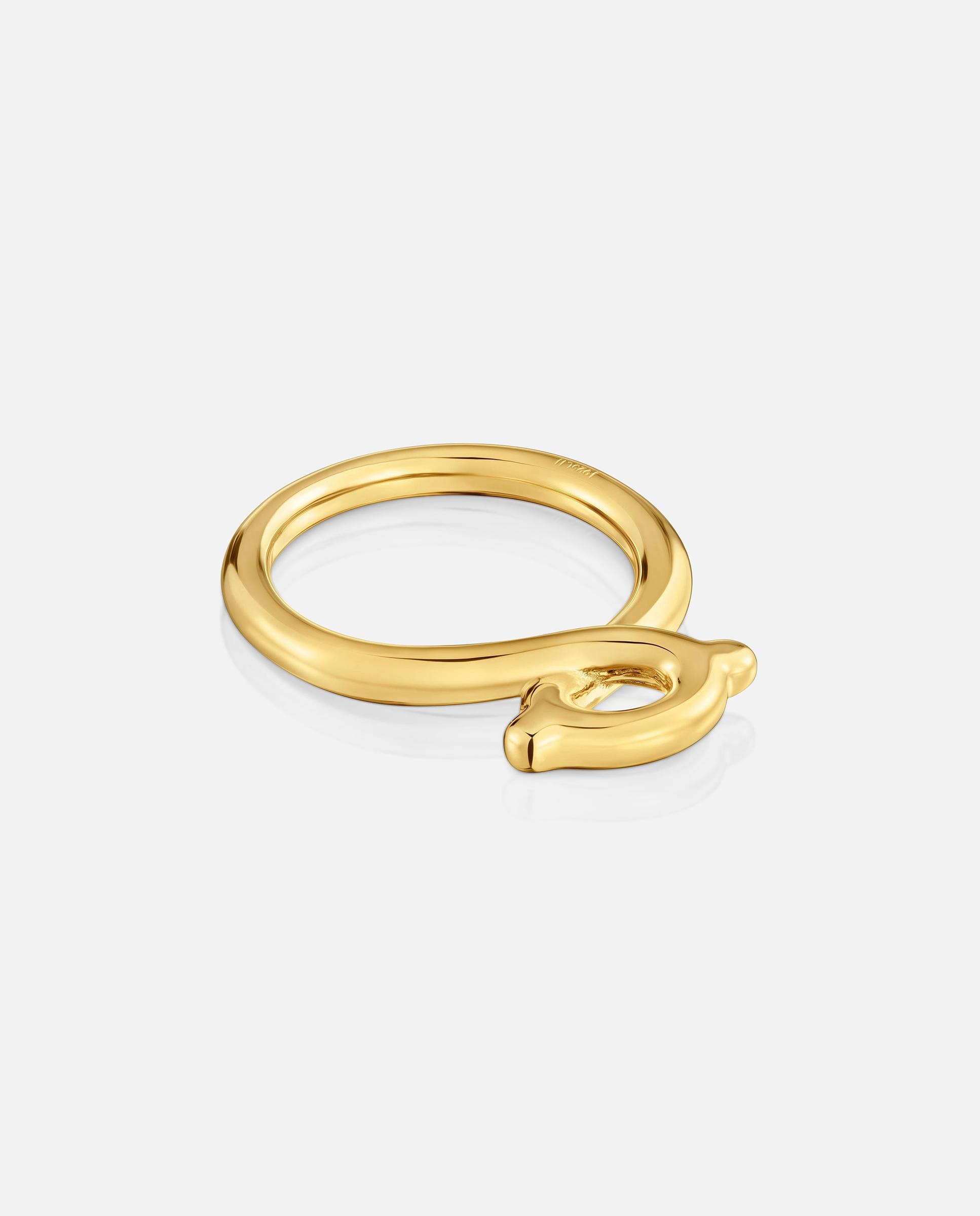 Anel com Banho de Ouro 18 Kt Sobre Prata Tous Infinity Dourado-2