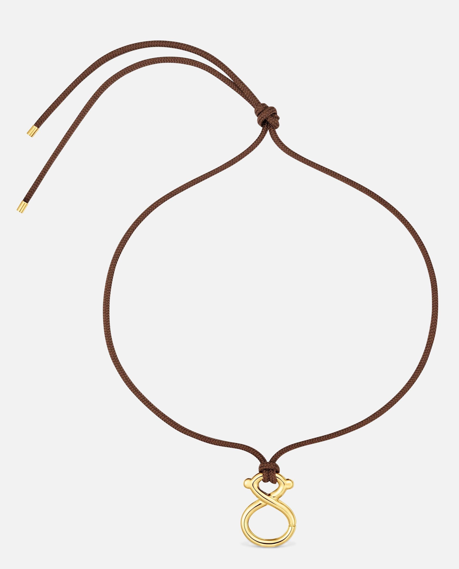 Imagem 0 de Colar com Banho de Ouro 18 Kt Sobre Prata e Cordão Tous Infinity