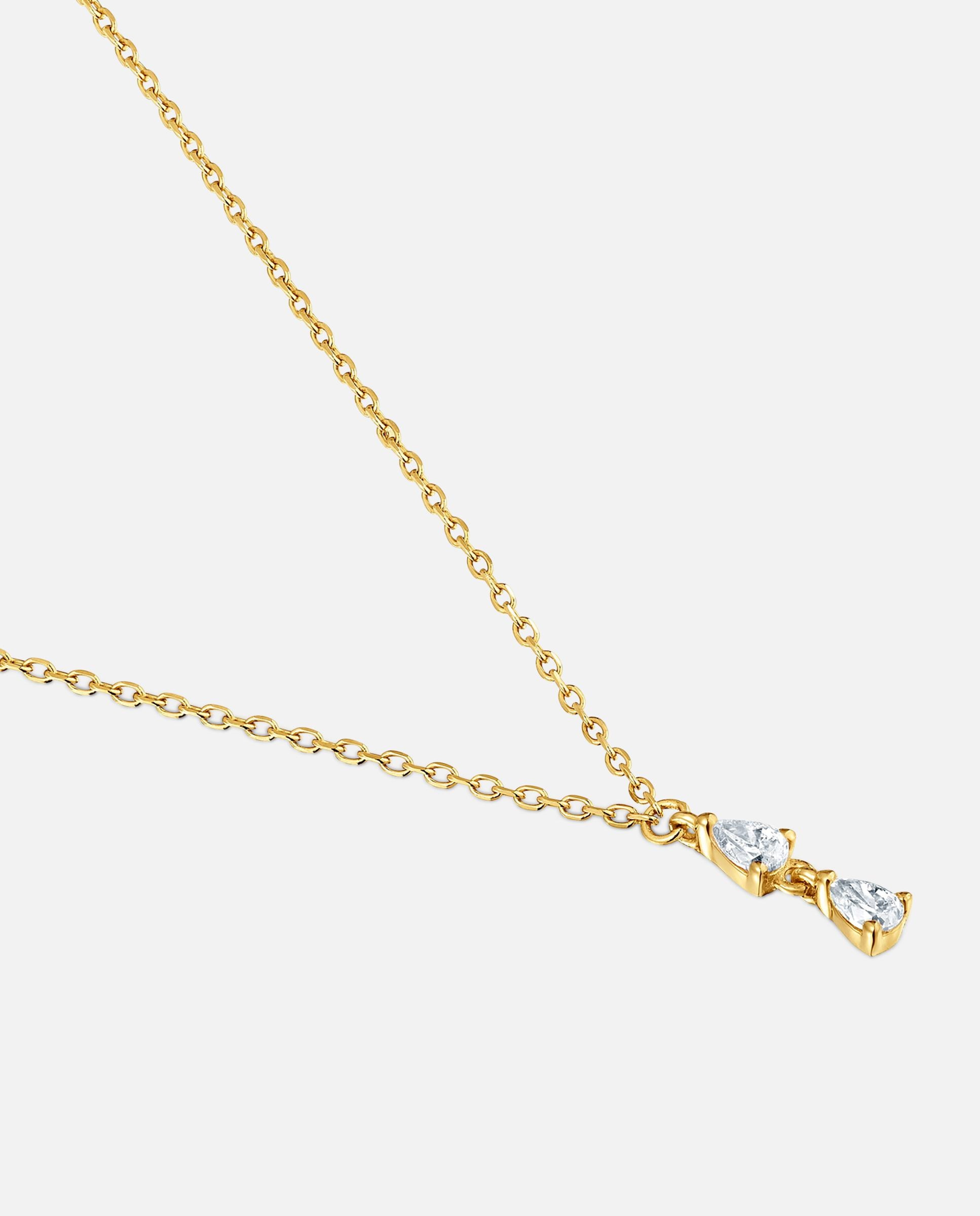 Colar de Ouro 9 Kt e Diamantes Criados em Laboratório Tous Irisé Lgd Branco-2