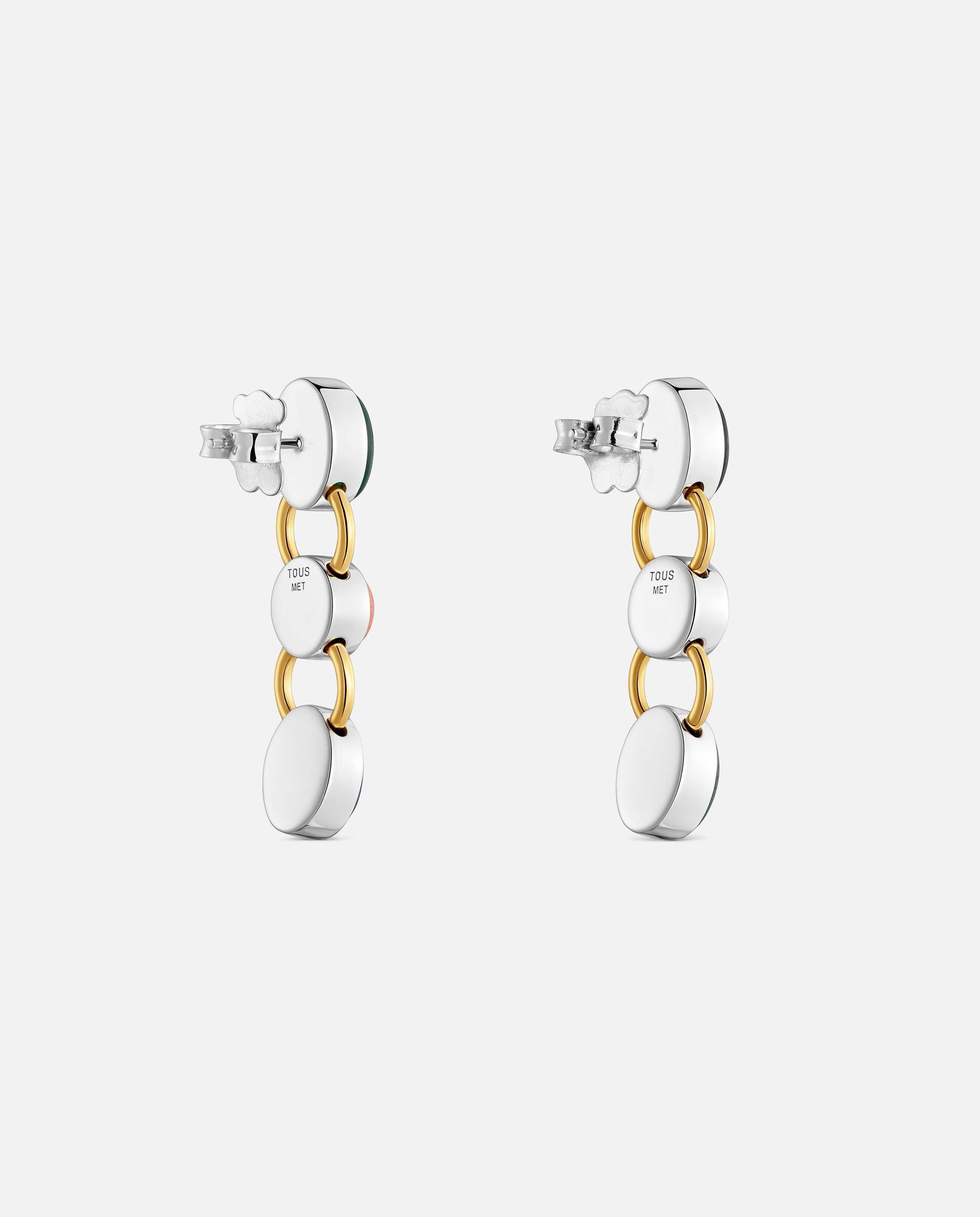 Brincos Bicolor L com Gemas Tous Gem Power Multicolor-2