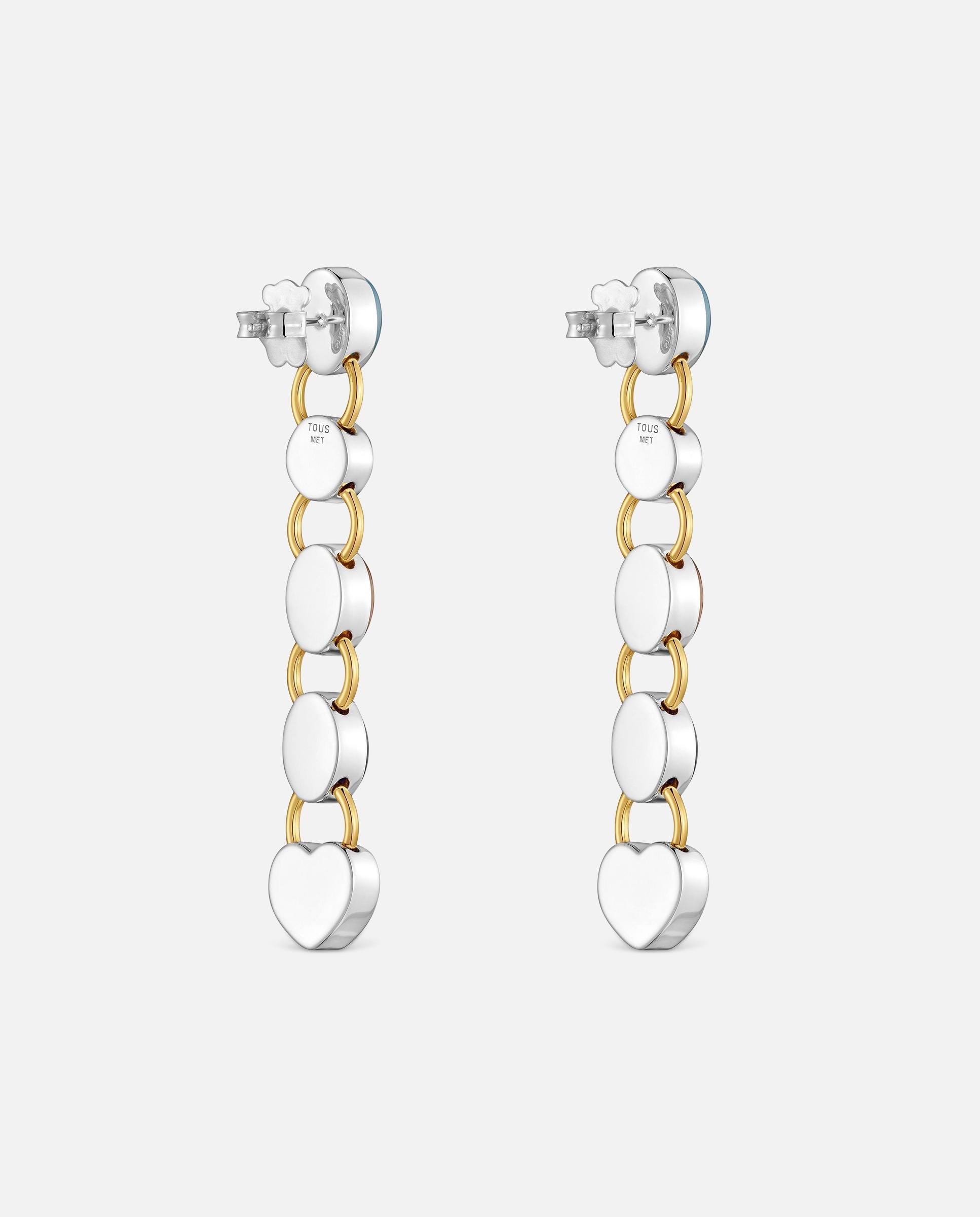 Brincos Bicolor Xl com Gemas Tous Gem Power Multicolor-3