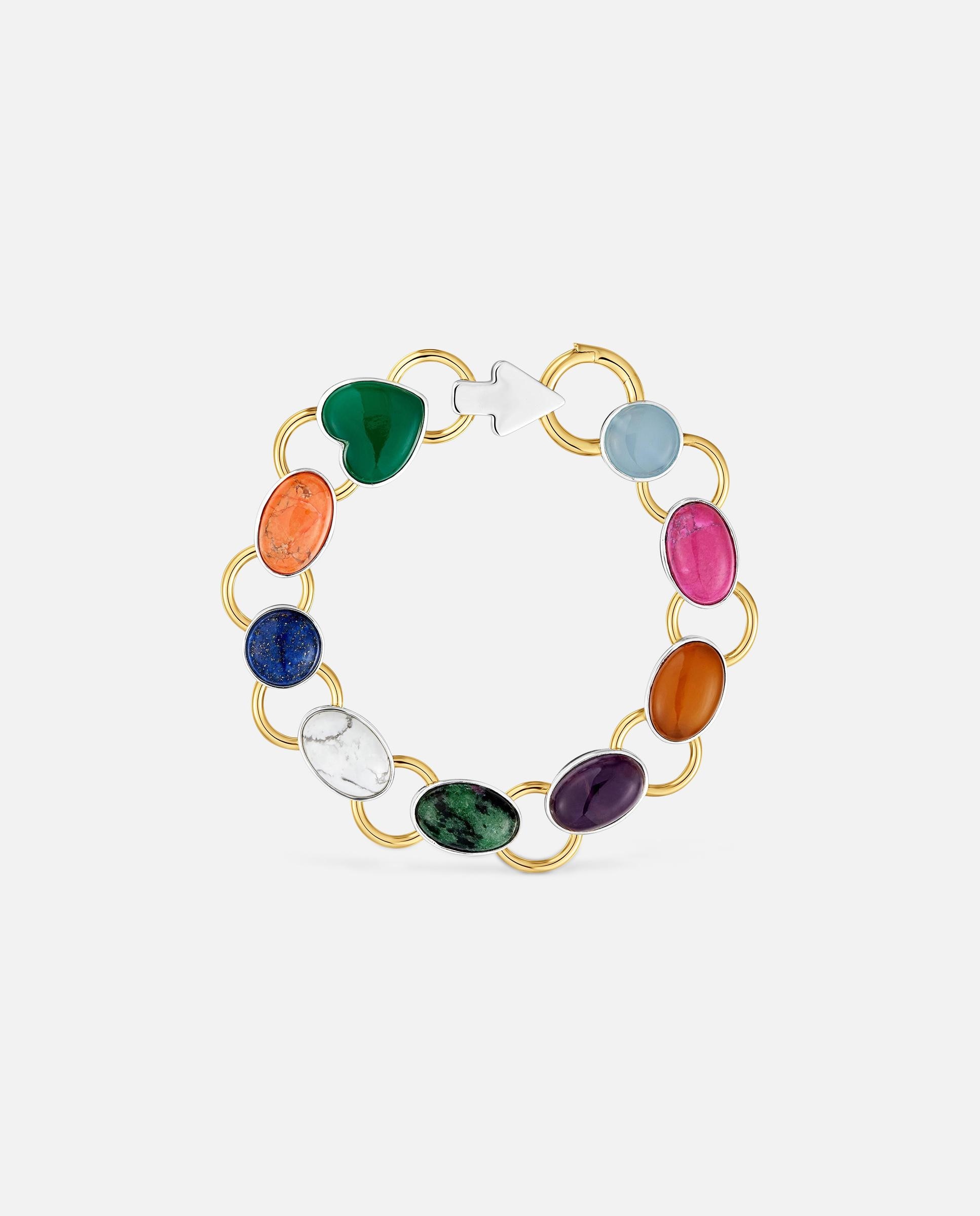 Pulseira Bicolor com Gemas Tous Gem Power Azul-2