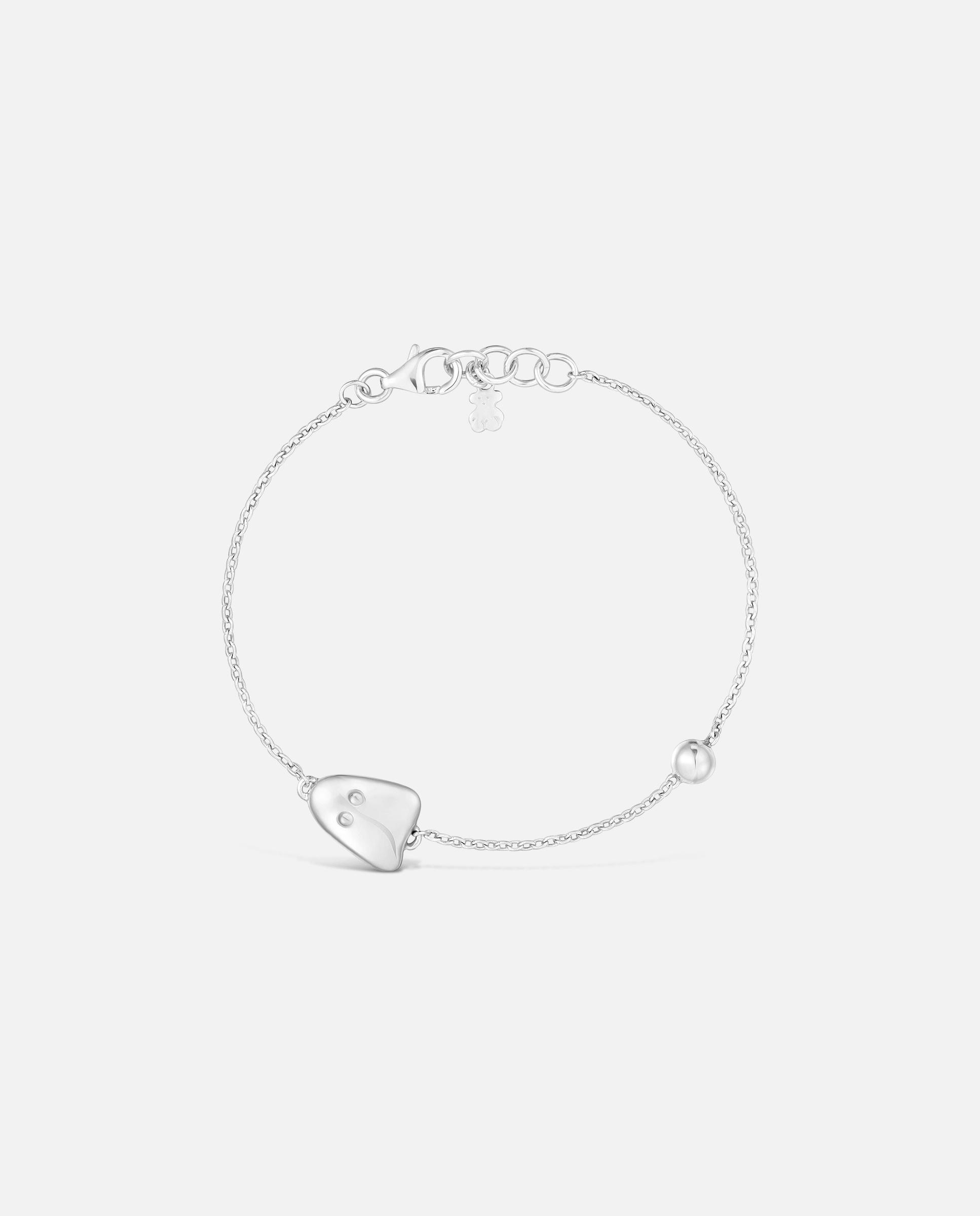 Pulseira de Corrente de Prata Tous Boo Prateado-2