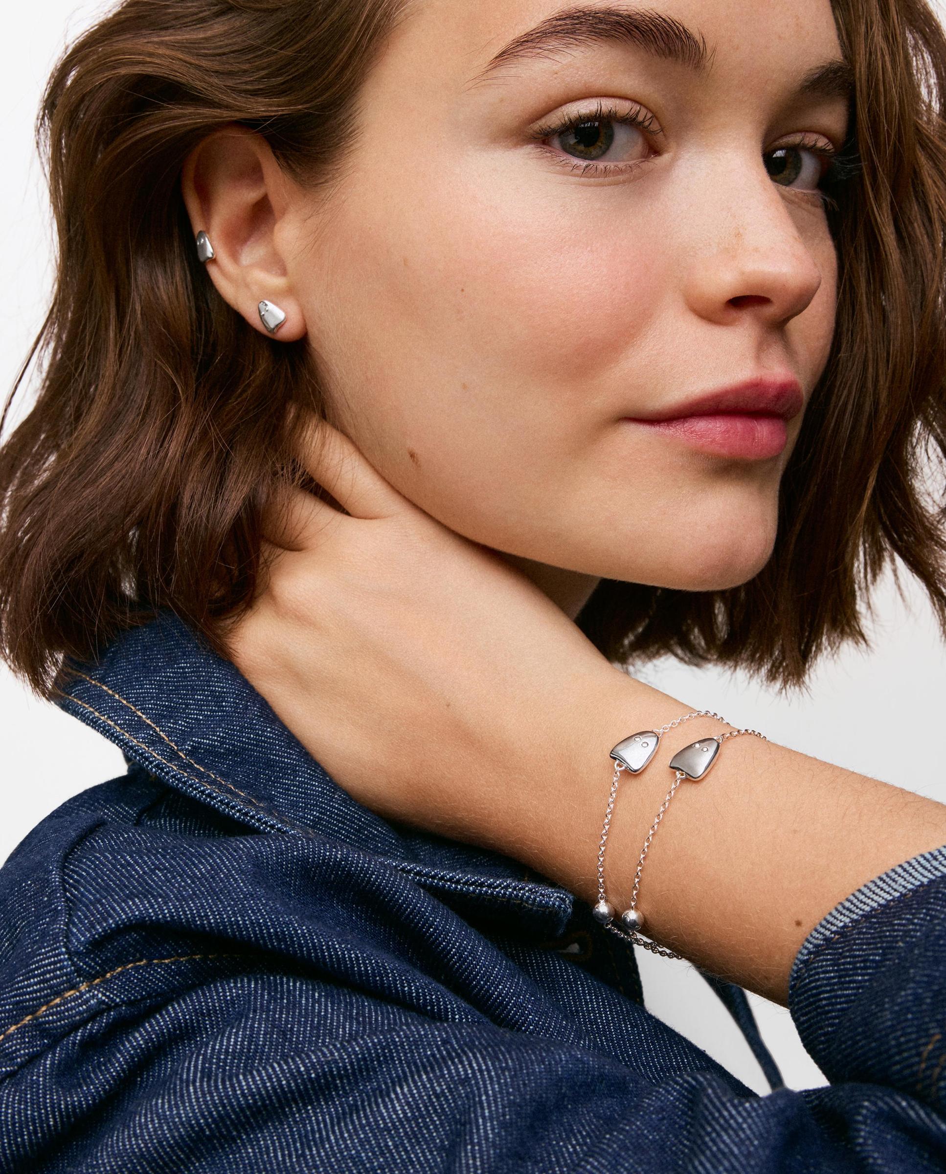 Pulseira de Corrente de Prata Tous Boo Prateado-4