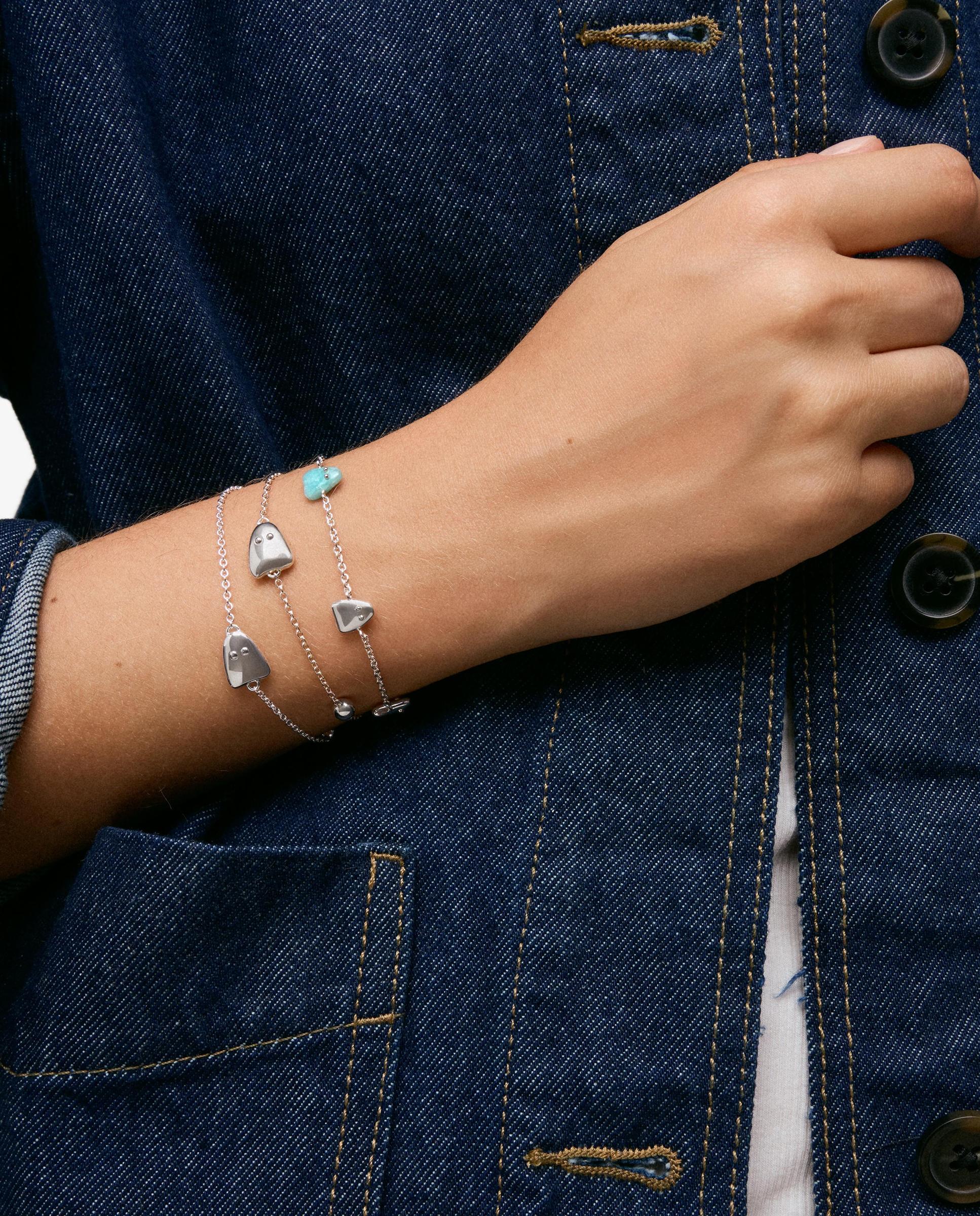 Pulseira de Corrente de Prata Tous Boo Prateado-5
