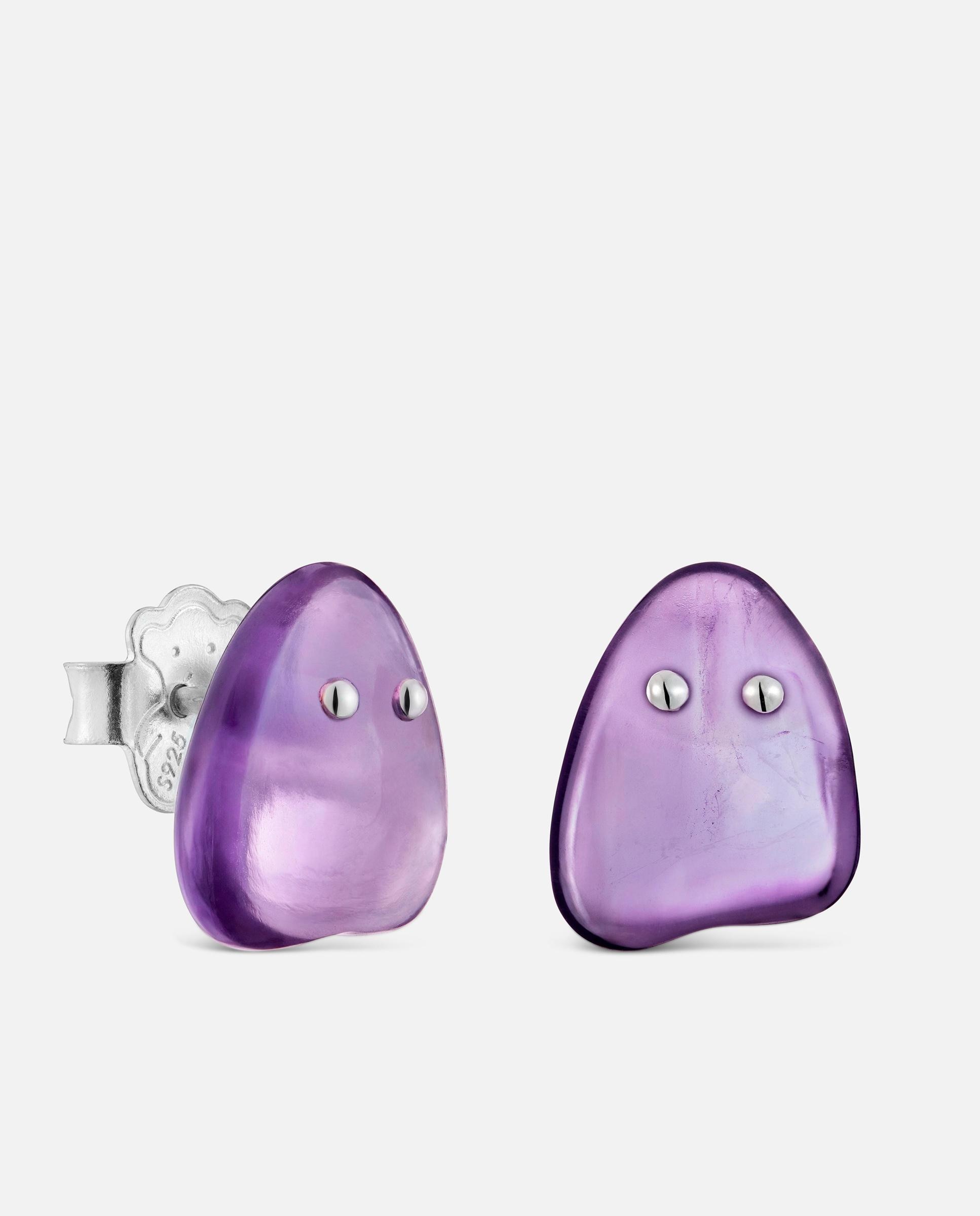 Imagem 0 de Brincos de Prata e Ametista Tous Boo
