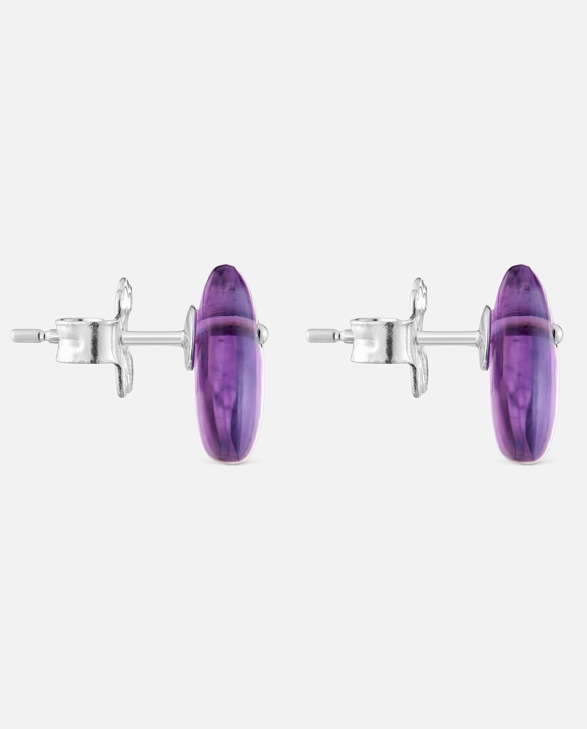 Brincos de Prata e Ametista Tous Boo Roxo-2