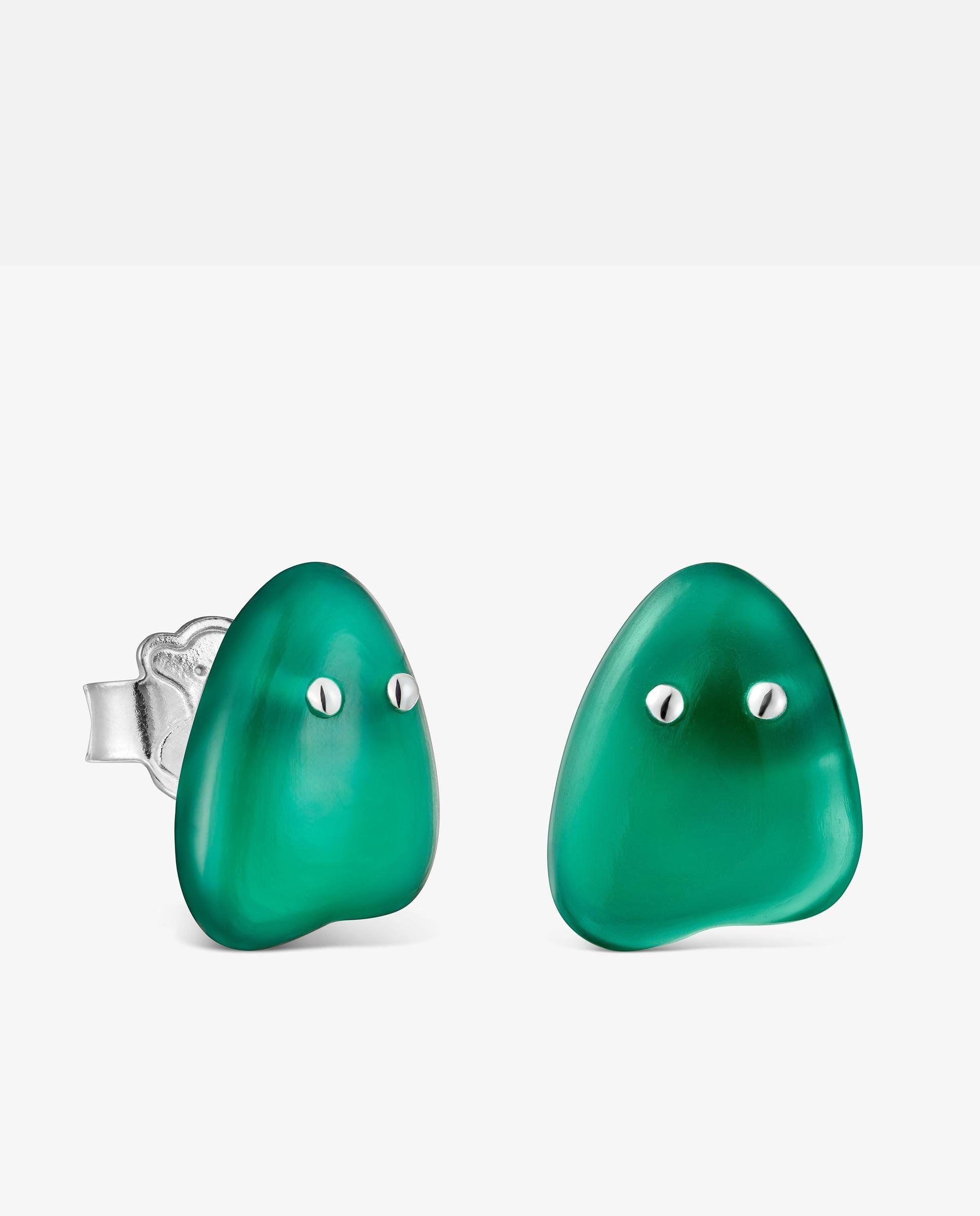 Imagem 0 de Brincos de Prata e Calcedônia Tous Boo