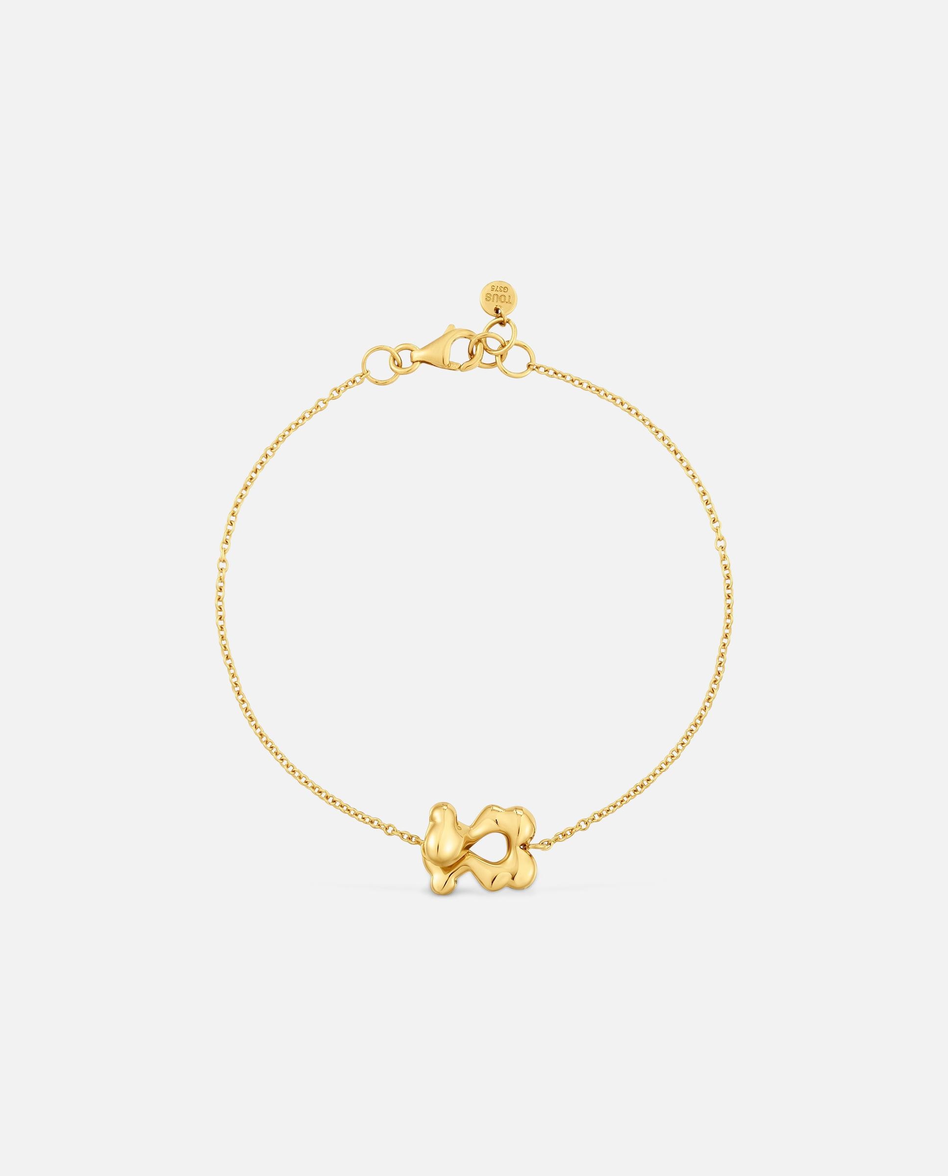 Pulseira de Corrente Urso de Ouro 9 Kt Tous Strain Dourado-2
