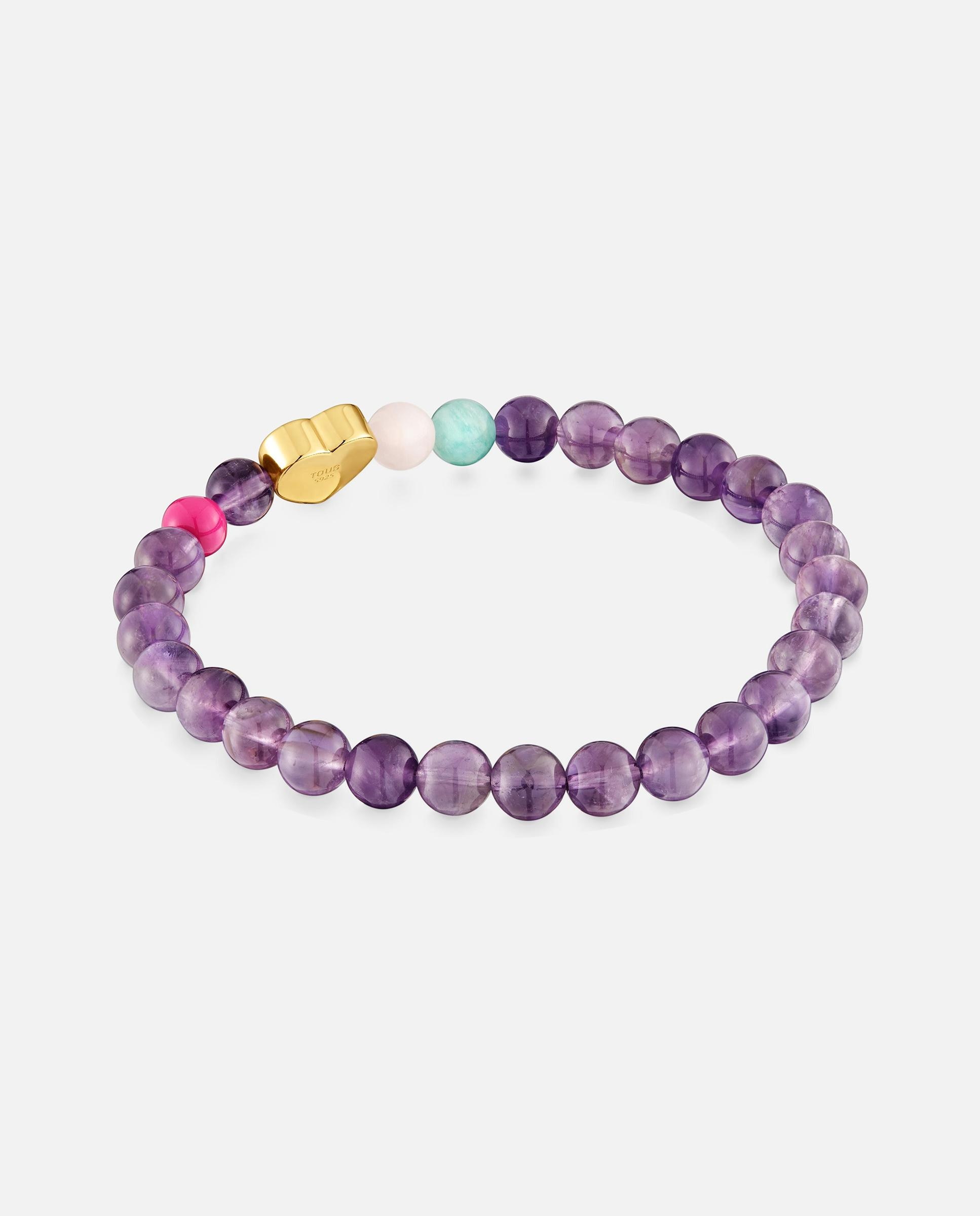 Pulseira Elástica Coração com Gemas Tous Eureka Multicolor-3