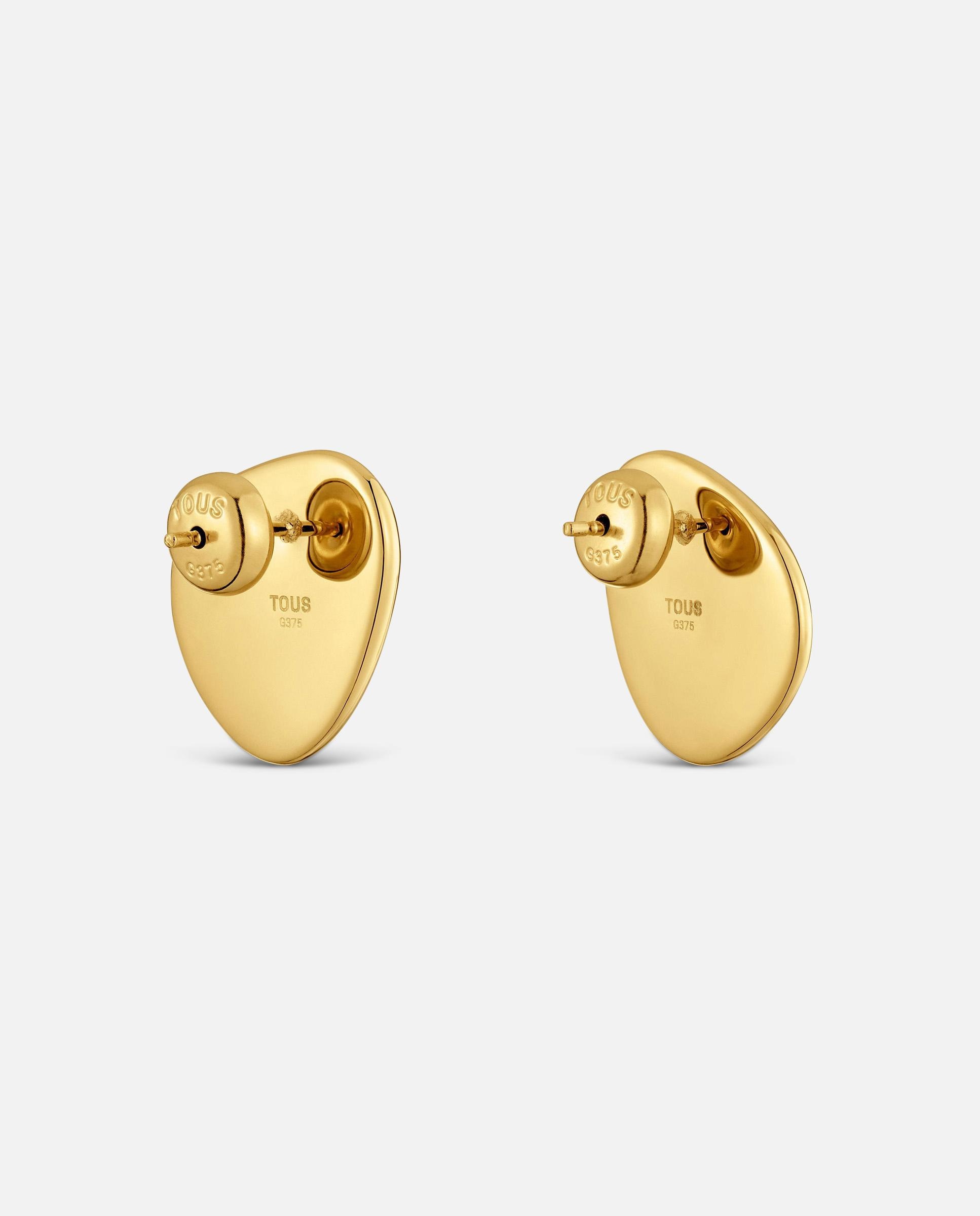 Brincos de Ouro 9 Kt Tous Cool Stones Dourado-3