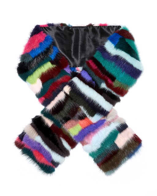 Imagem 0 de Cachecol em Pelo de Vison em Multicolor