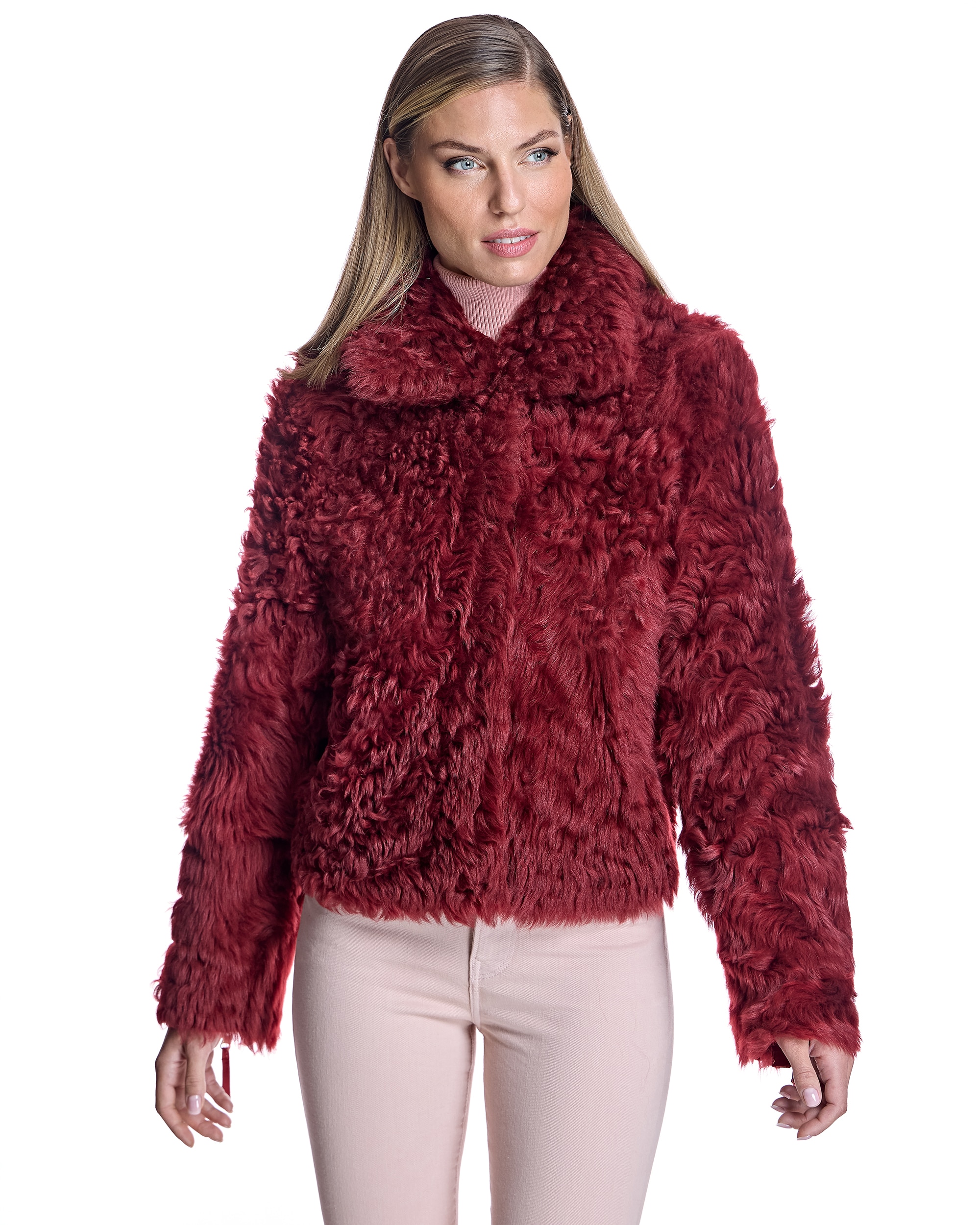 Imagem 0 de Casaco em Pelo de Cordeiro Reversível