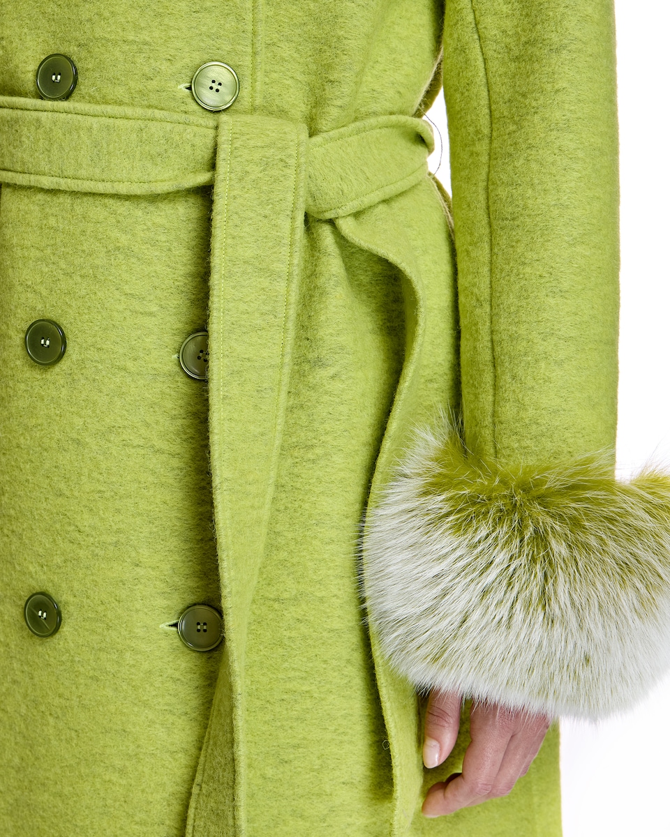 Sobretudo de Lã com Botões Duplos e Cinto Lima-6