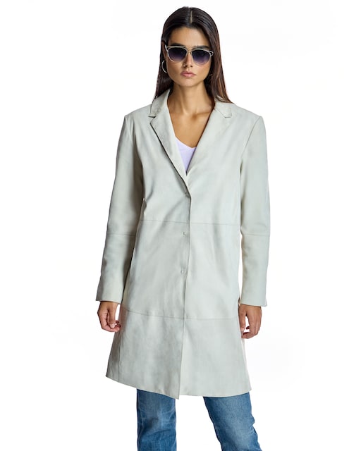 Imagem 0 de Sobretudo de Camurça com Gola Lapela