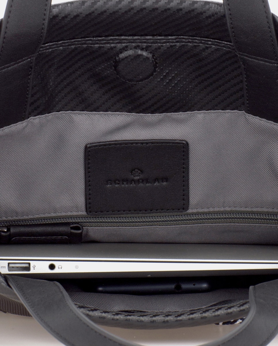 Mochila Fina Cinzento / Preto-4